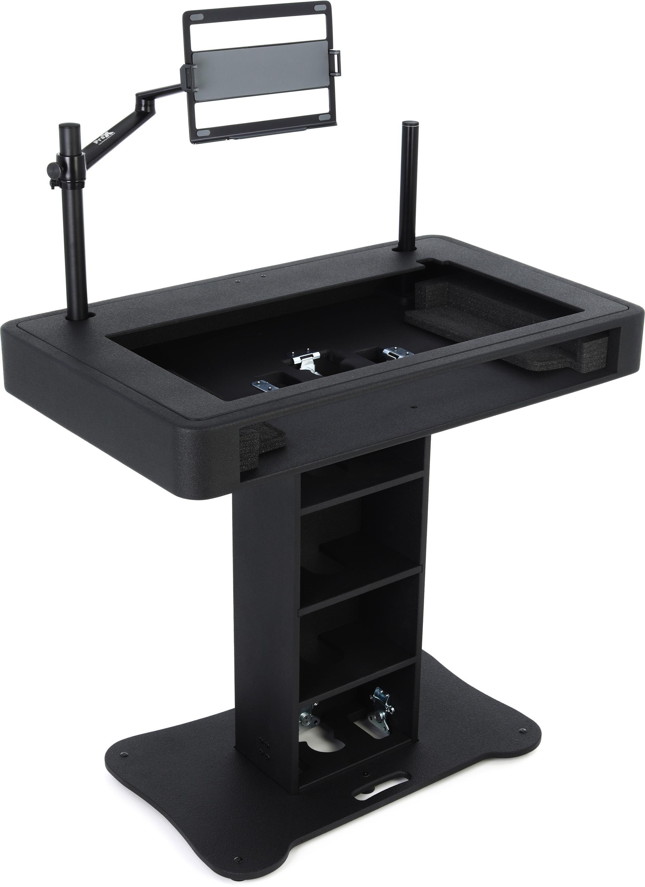 ProX XZF-DJCT-BL DJ Podium for Pioneer DJ and Rane Controllers