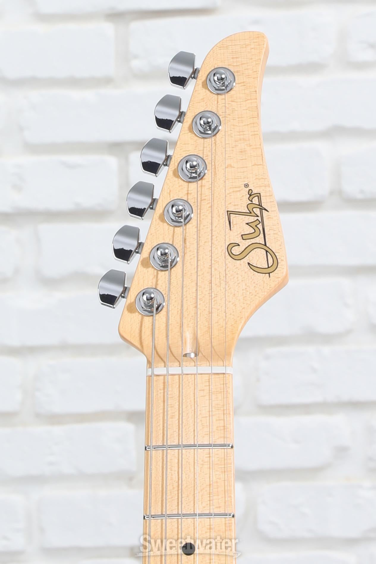 Suhr Classic Pro Peach LTD - SSS Roasted Maple Sonic Blue
