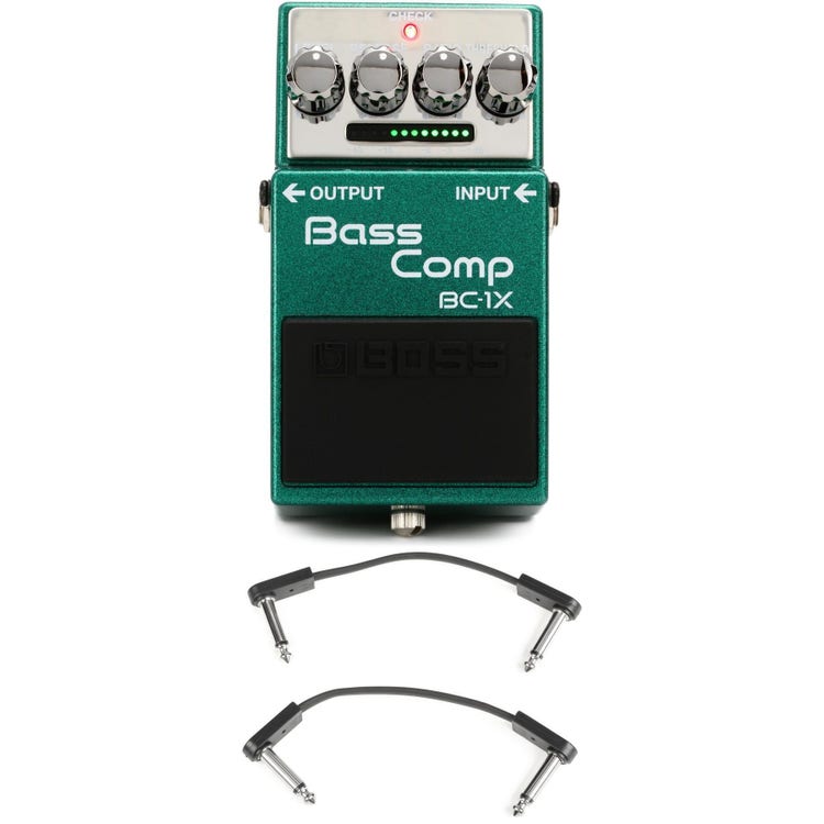 Boss BC-1X Bass Compressor Pedal with EBS Patch Cables | Sweetwater 