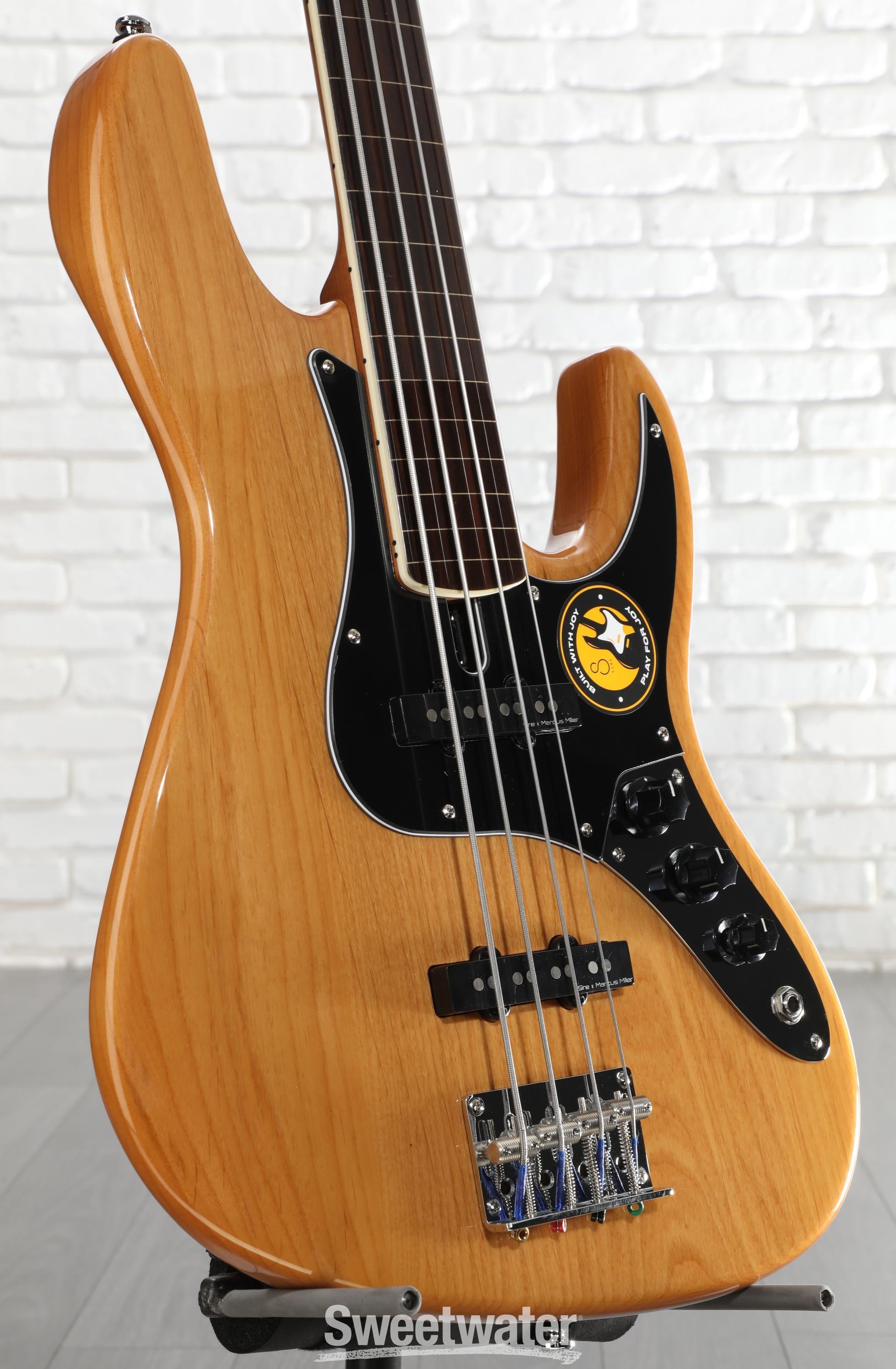 Photo of Sire Marcus Miller V5 24 Fretless Bass Guitar - Natural