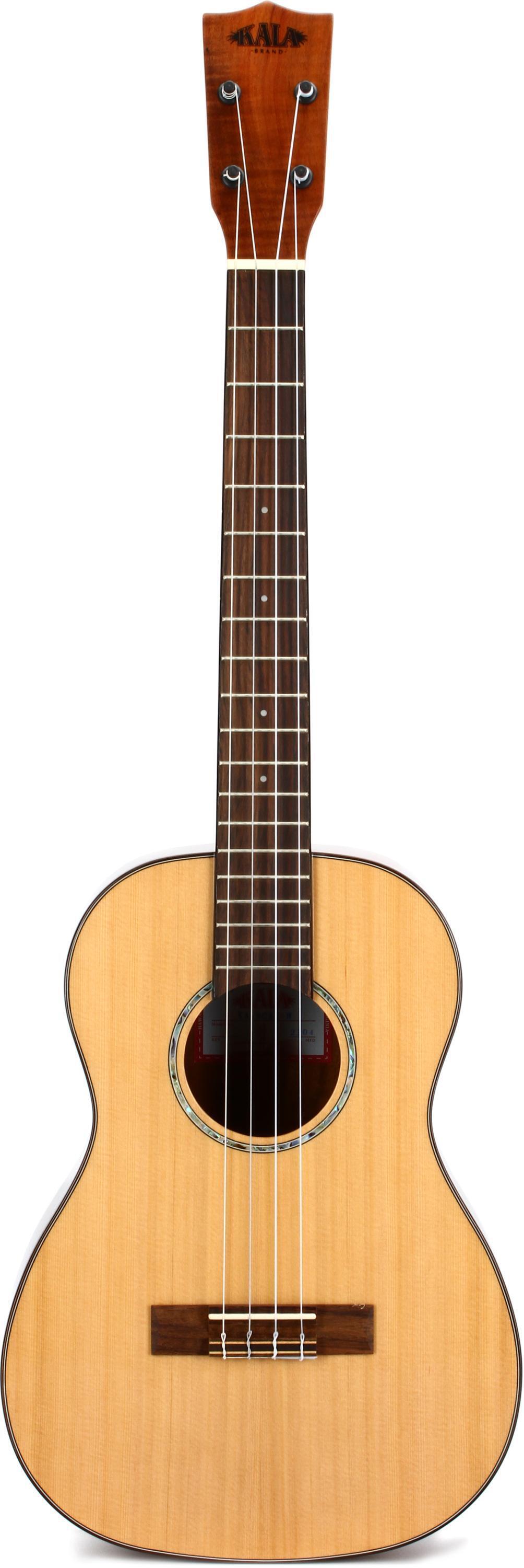 Kala Solid Cedar Top Acacia Baritone Ukulele - Natural | Sweetwater