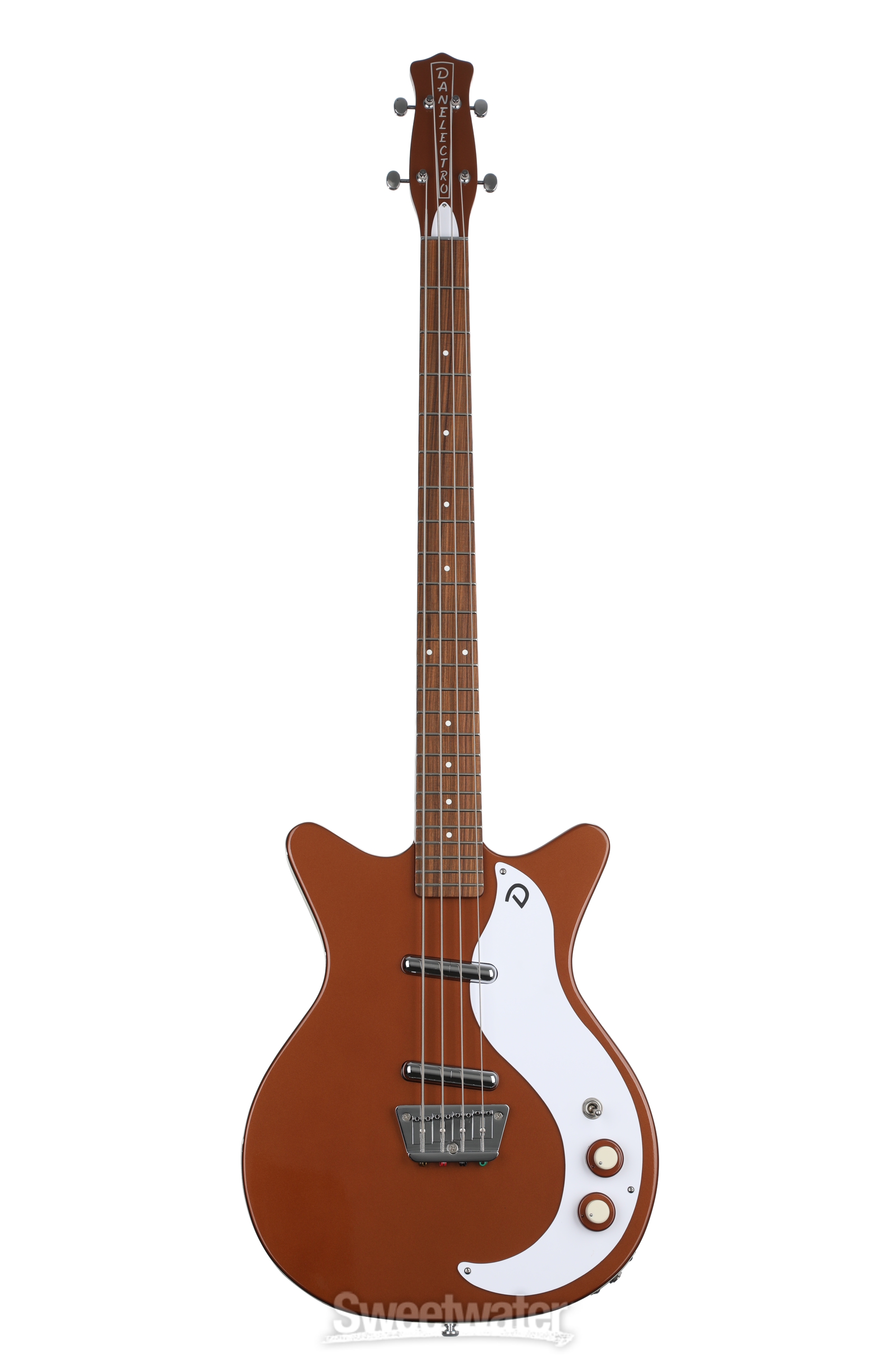 Danelectro '59DC Short Scale Bass Guitar - Copper | Sweetwater Danelectro '59DC Short Scale Bass Guitar - Copper | Sweetwater