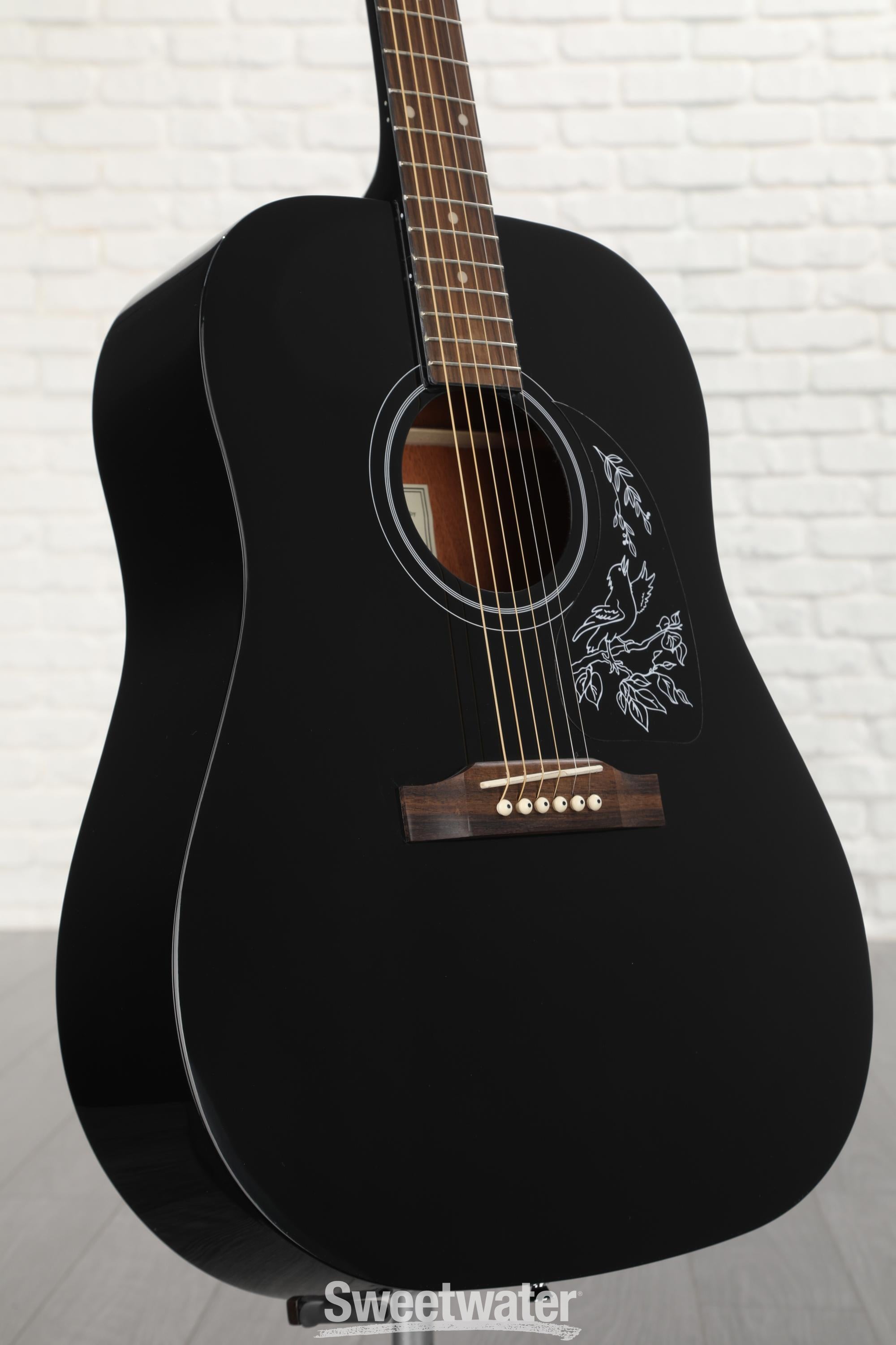 Epiphone Starling Acoustic Guitar - Ebony | Sweetwater
