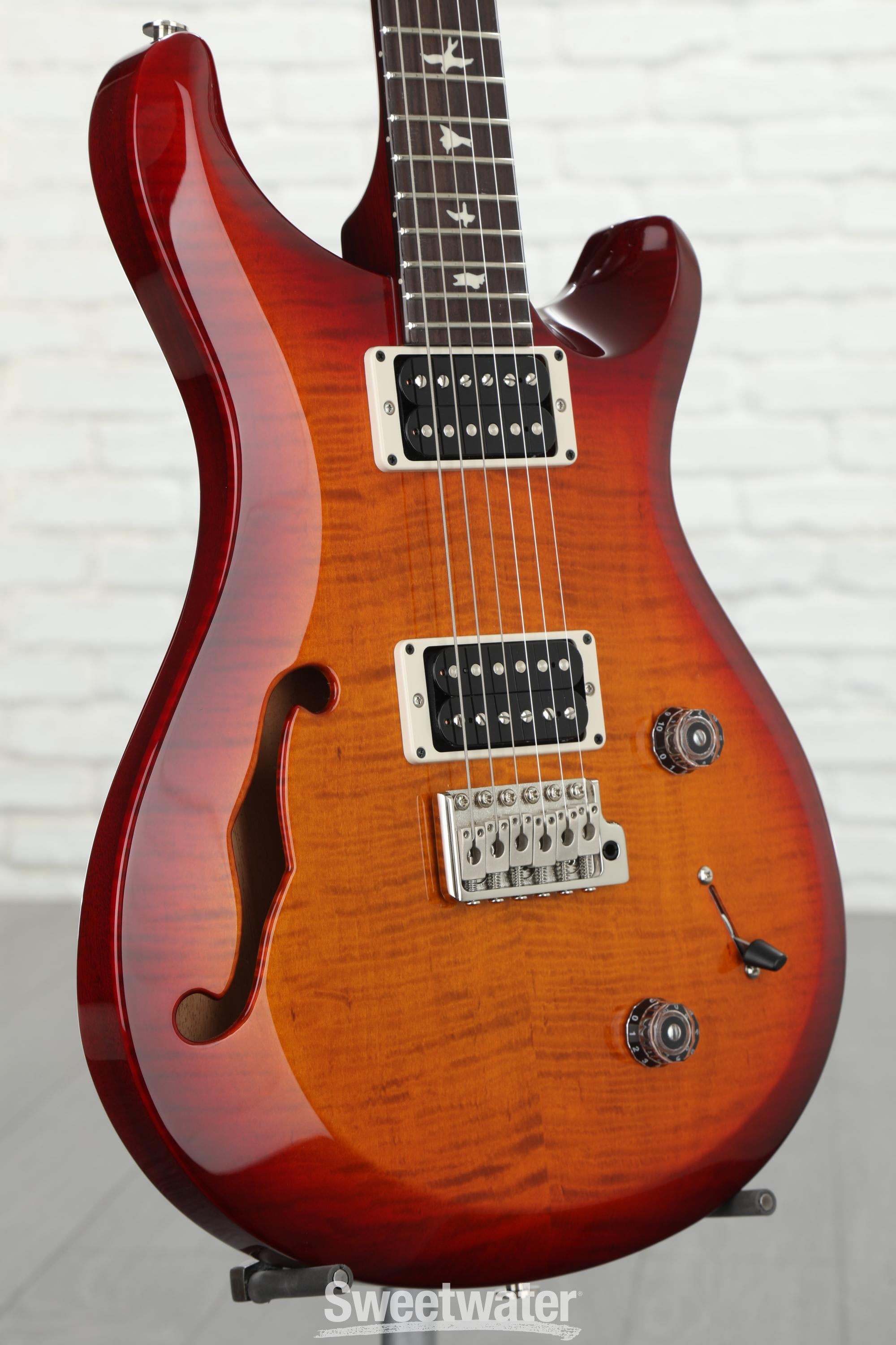 PRS S2 Custom 22 Semi-hollow Electric Guitar - Dark Cherry