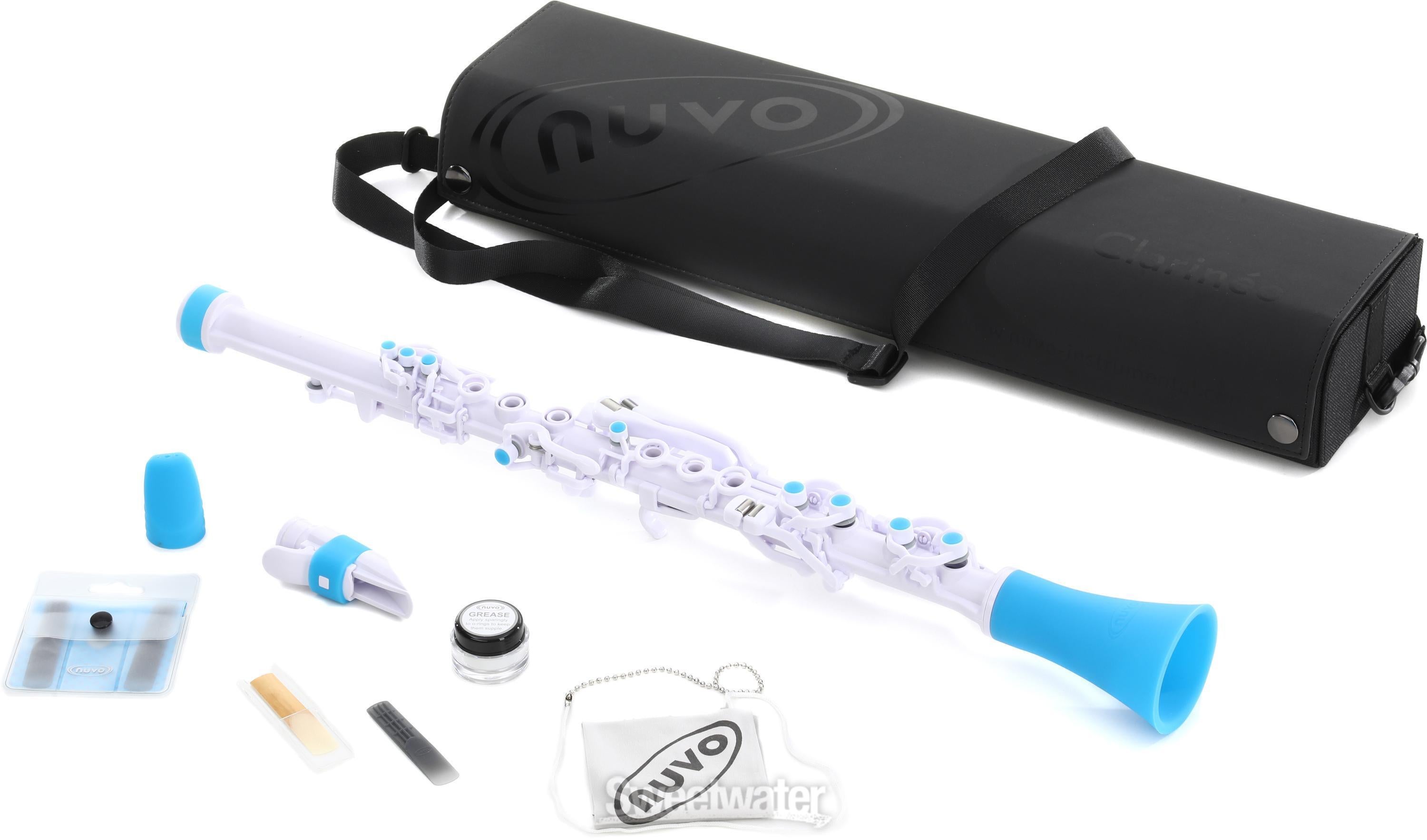 Nuvo Clarinéo Standard Kit - White/Blue | Sweetwater