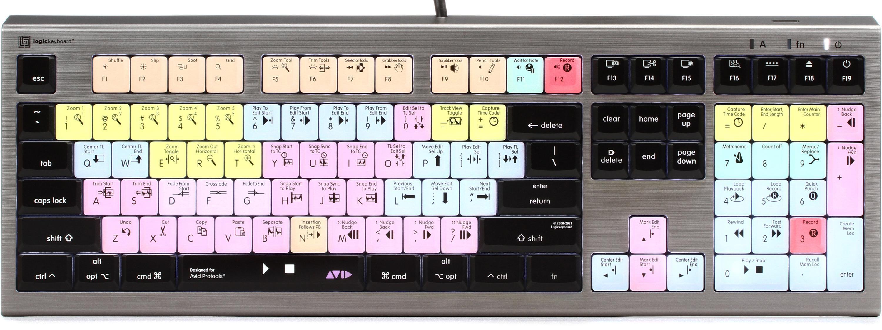 LogicKeyboard Astra 2 Mac Backlit Keyboard - Avid Pro Tools