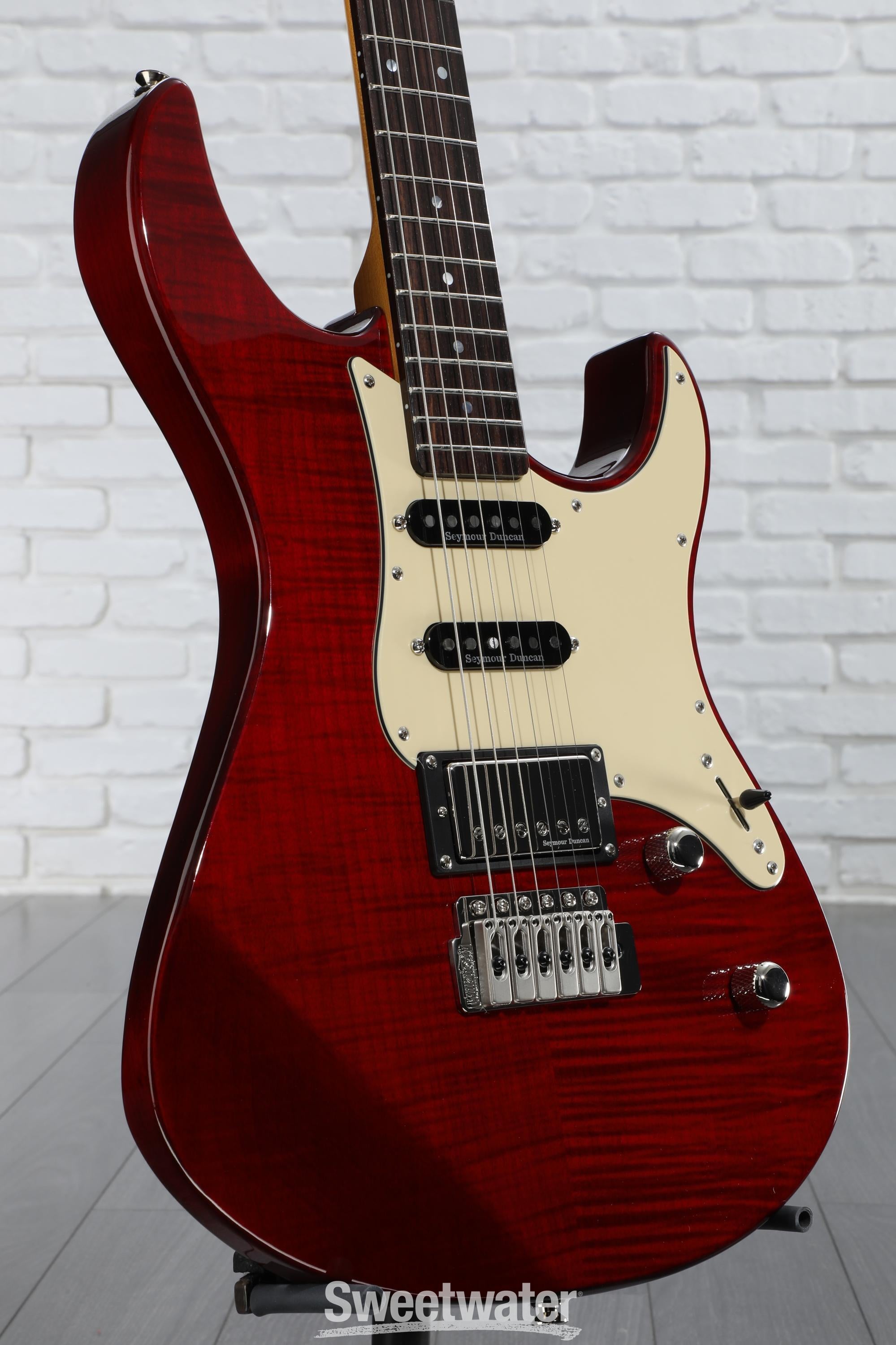 Yamaha PAC612VIIFMX Pacifica Electric Guitar - Fired Red | Sweetwater