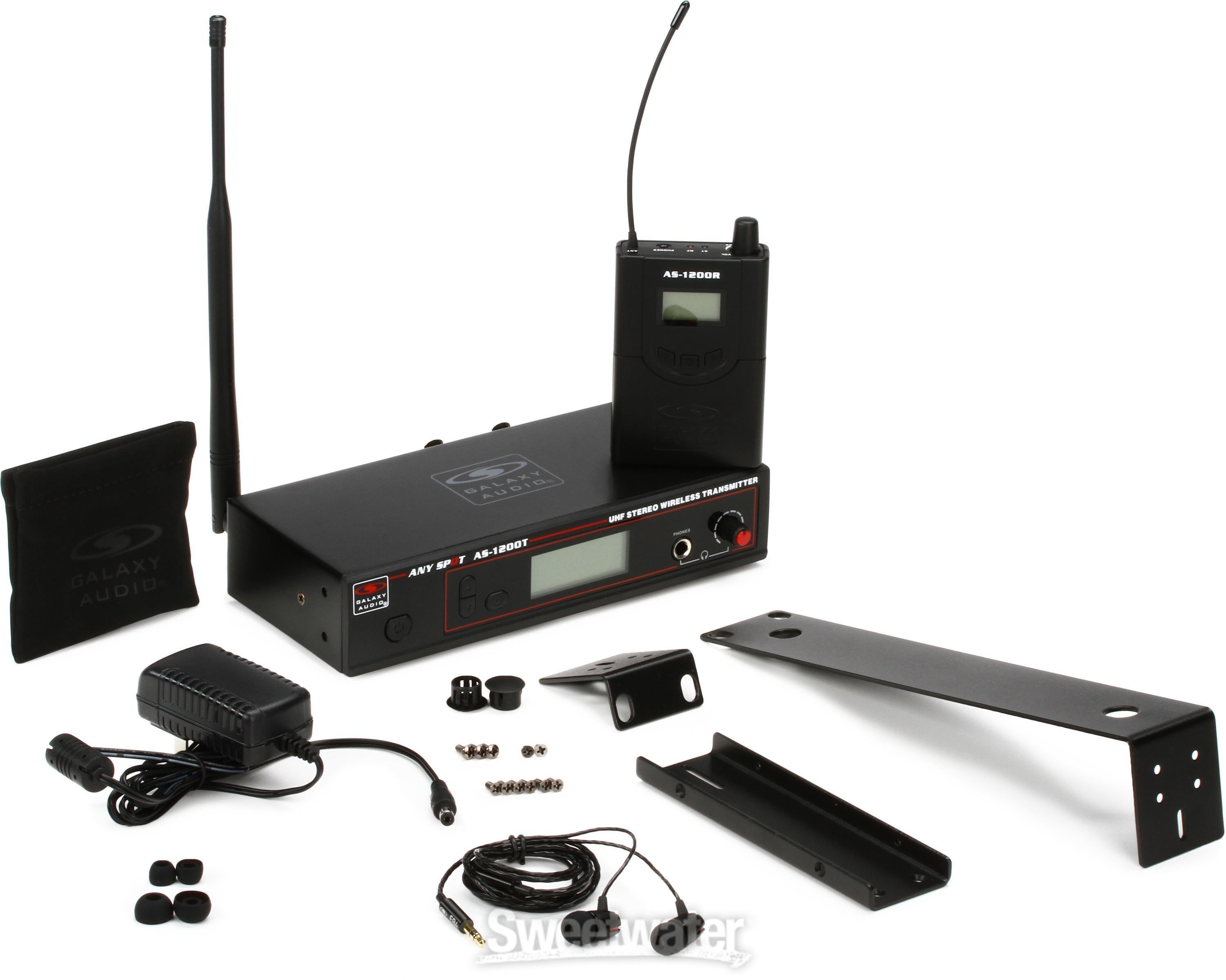 Galaxy Audio AS-1200D Wireless In-ear Personal Monitor System D Band  Sweetwater