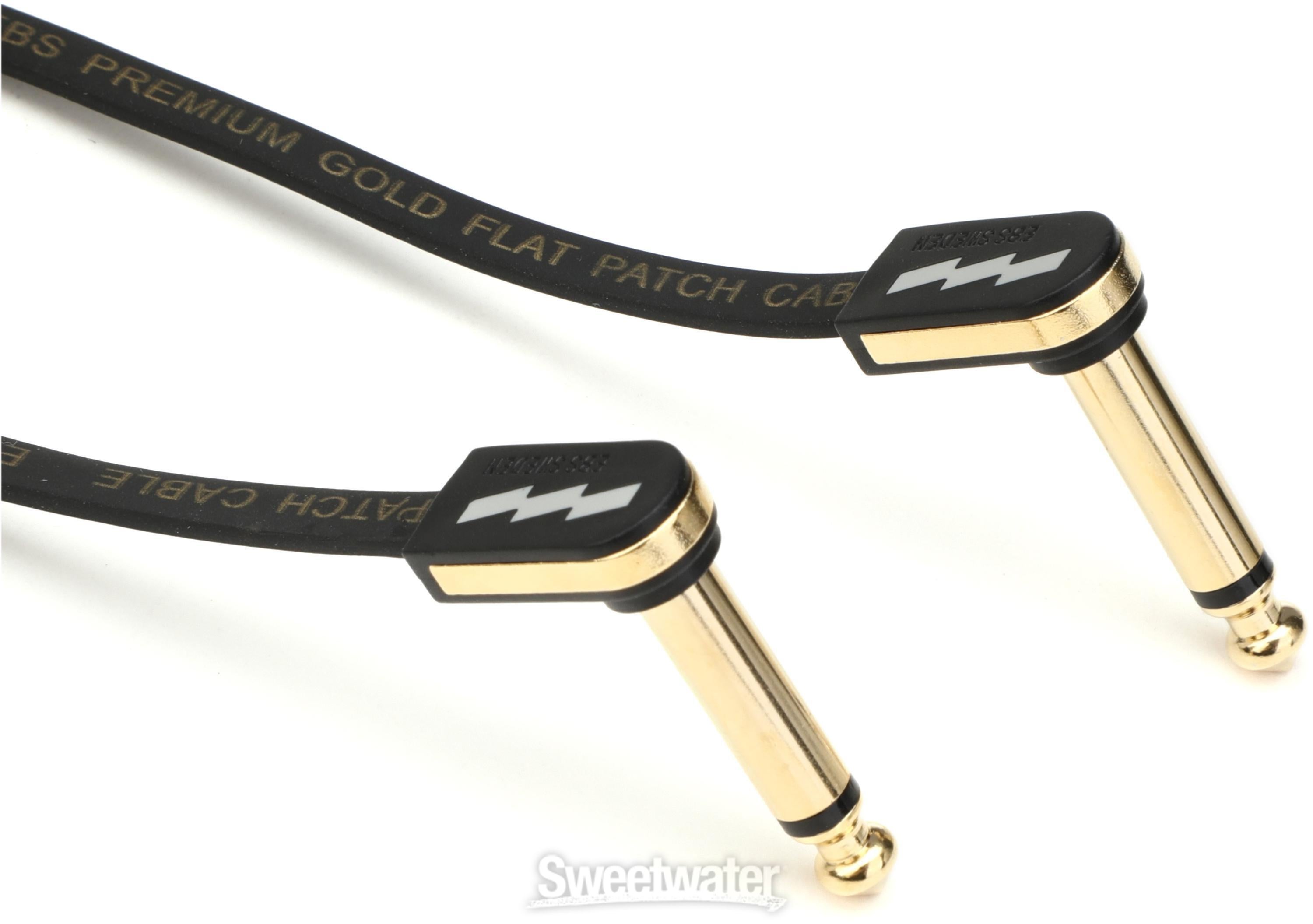 EBS Premium Gold Patch Cable Bundle - 12-pack | Sweetwater