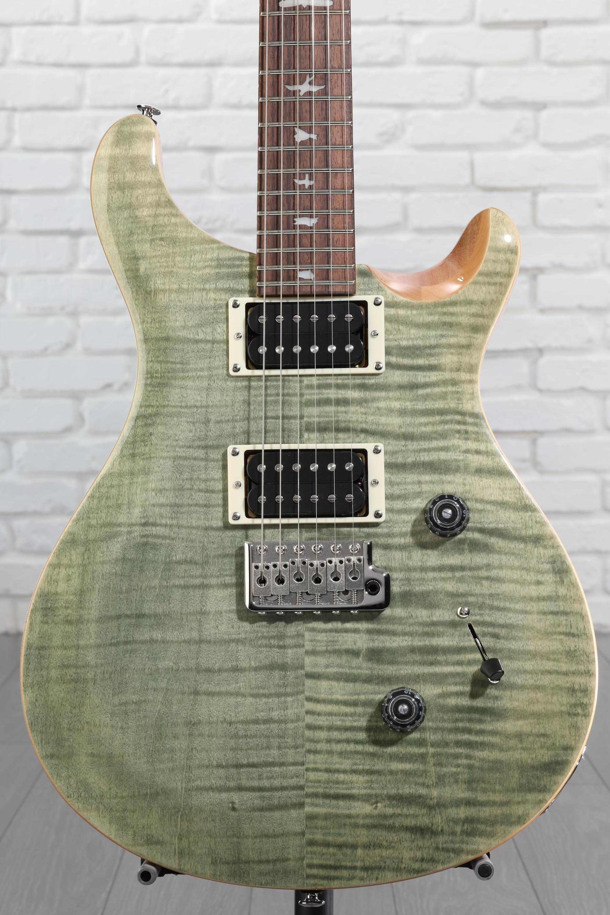PRS SE Custom 24 Electric Guitar - Trampas Green, Sweetwater