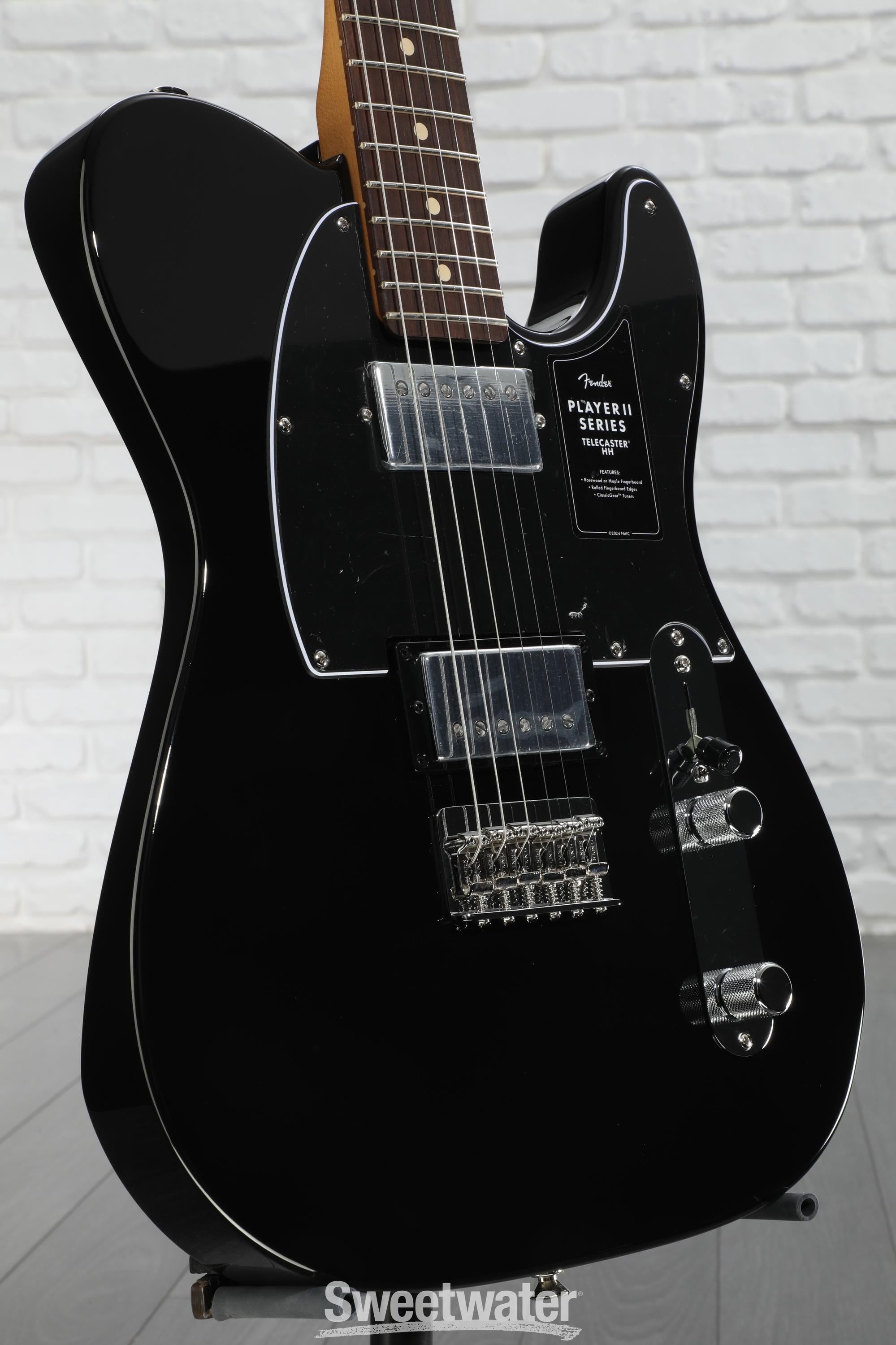 Fender Player II Telecaster HH Electric Guitar - Black with Rosewood Fingerboard