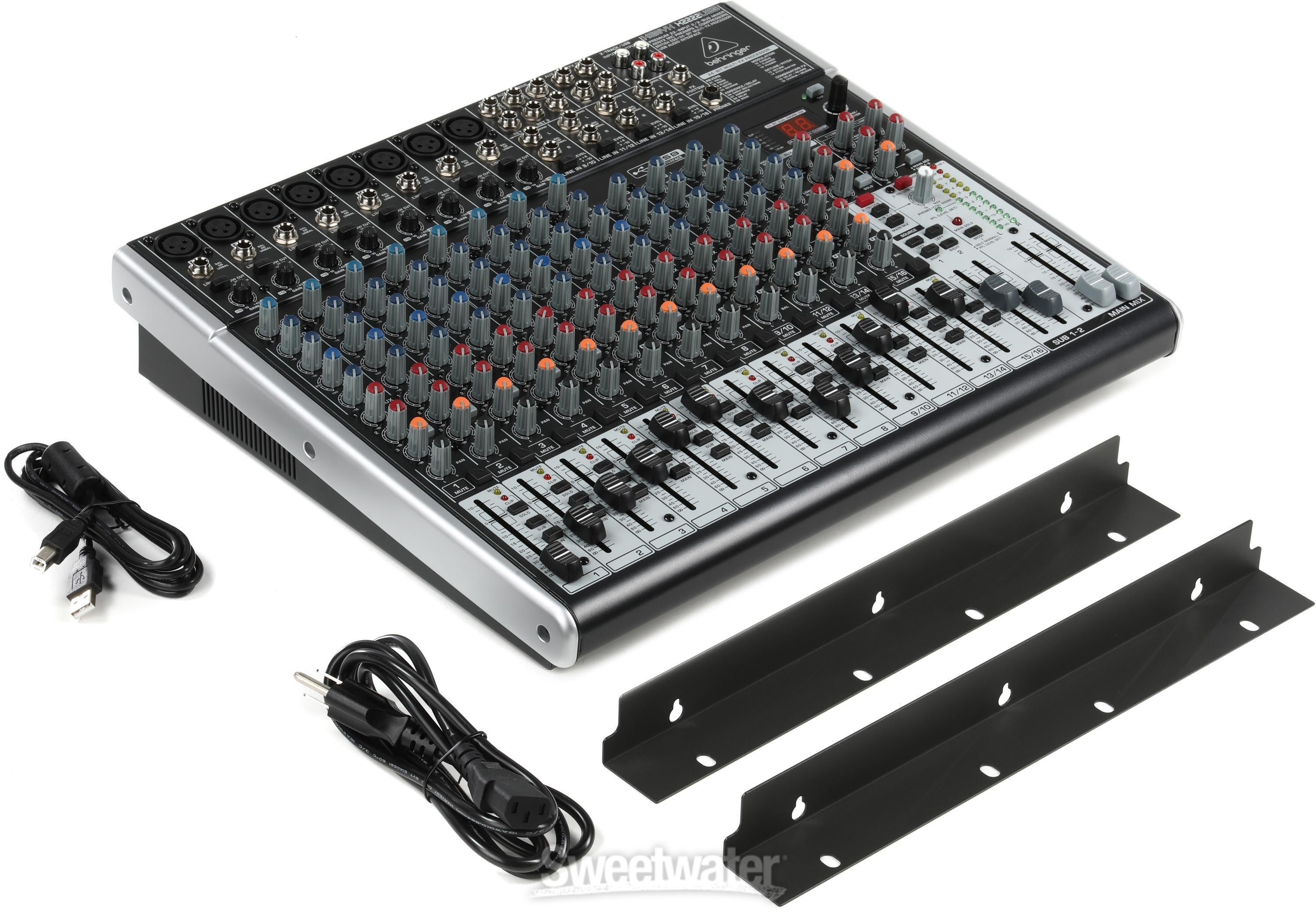 Behringer Xenyx X2222USB Mixer with USB and Effects | Sweetwater