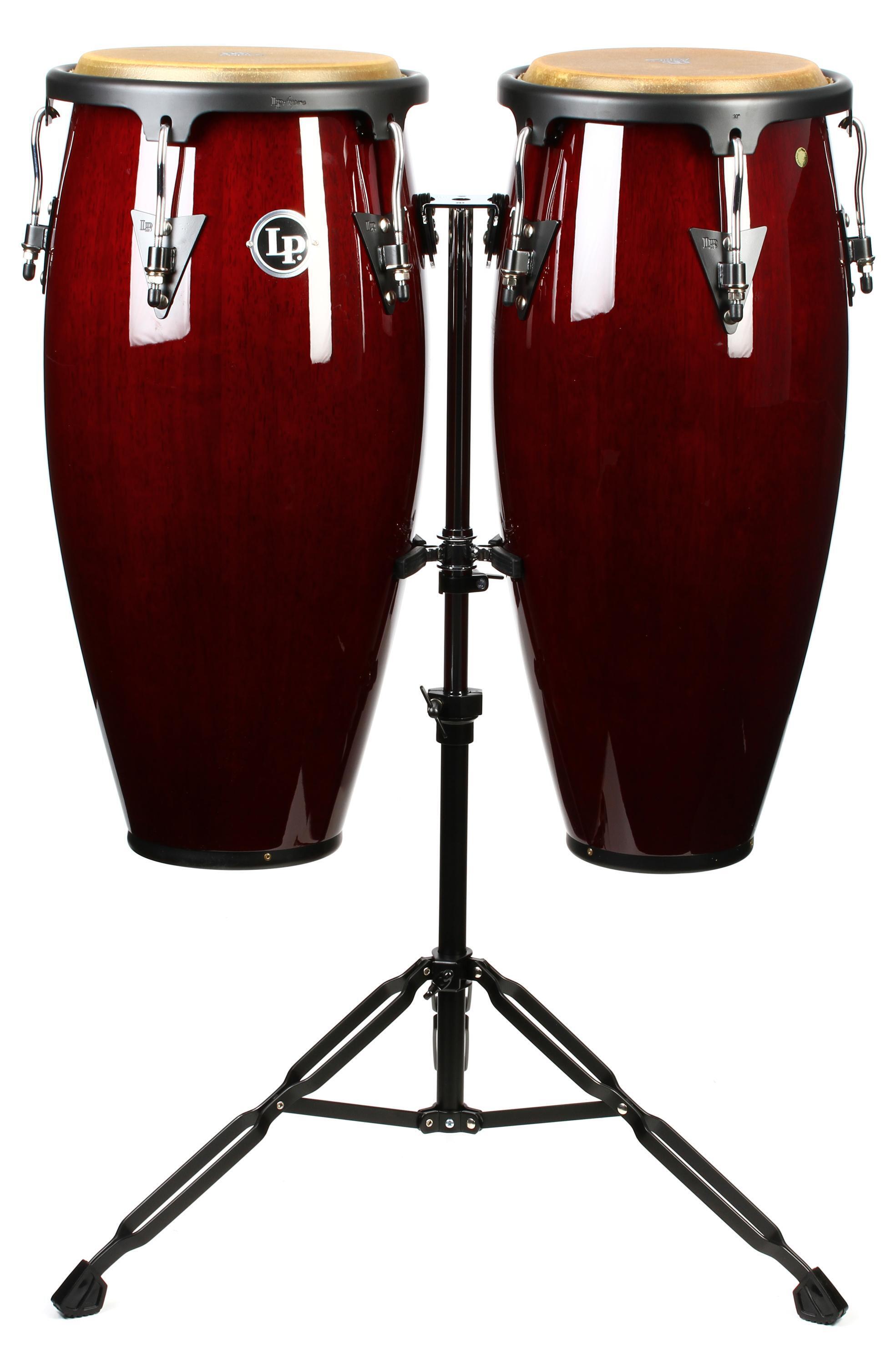 Latin Percussion Aspire Wood Conga Set 10/11 inch Dark Wood Sweetwater