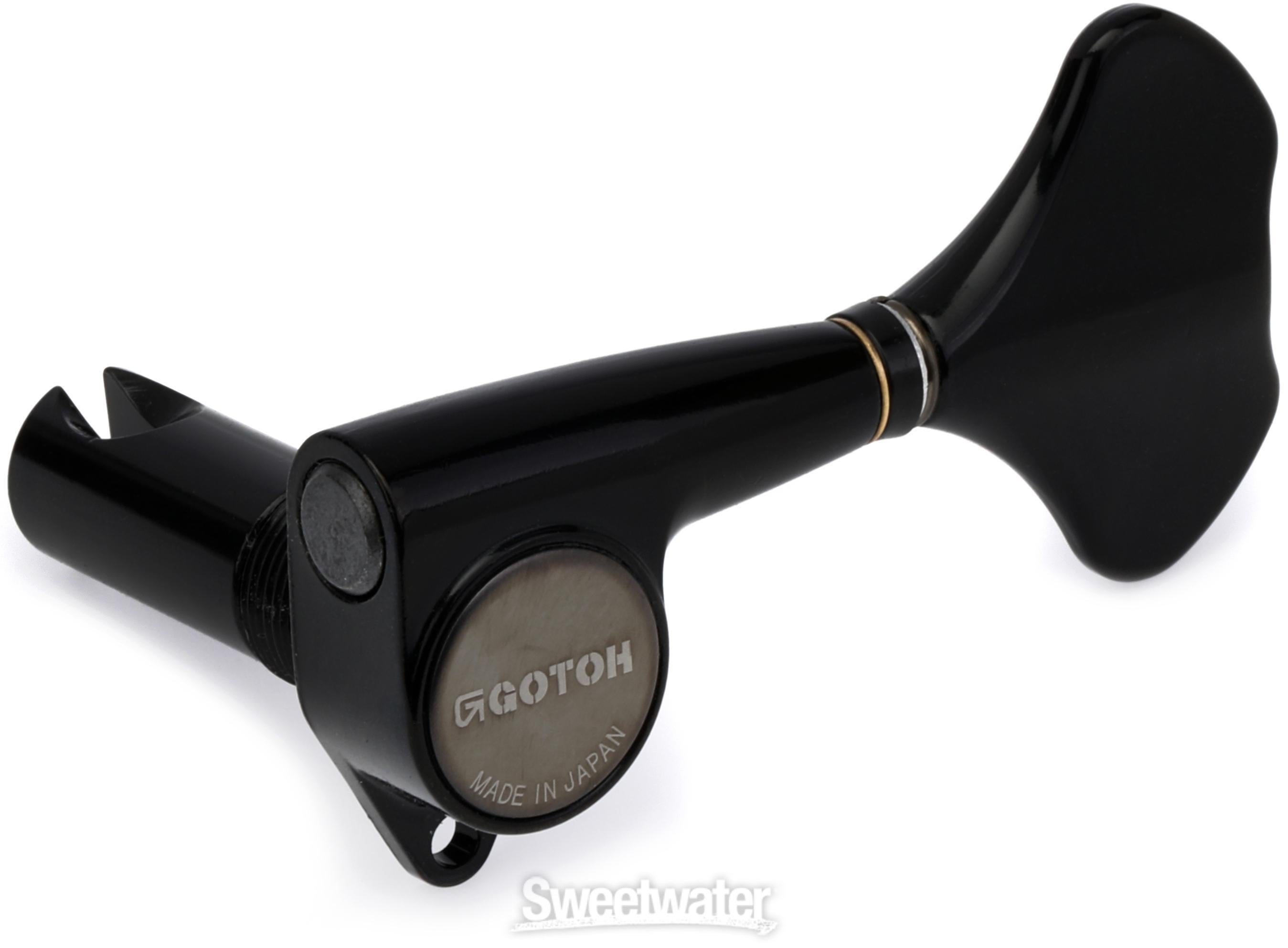 Gotoh GB707 Bass Tuners - 5-string, 3 Left 2 Right, Black