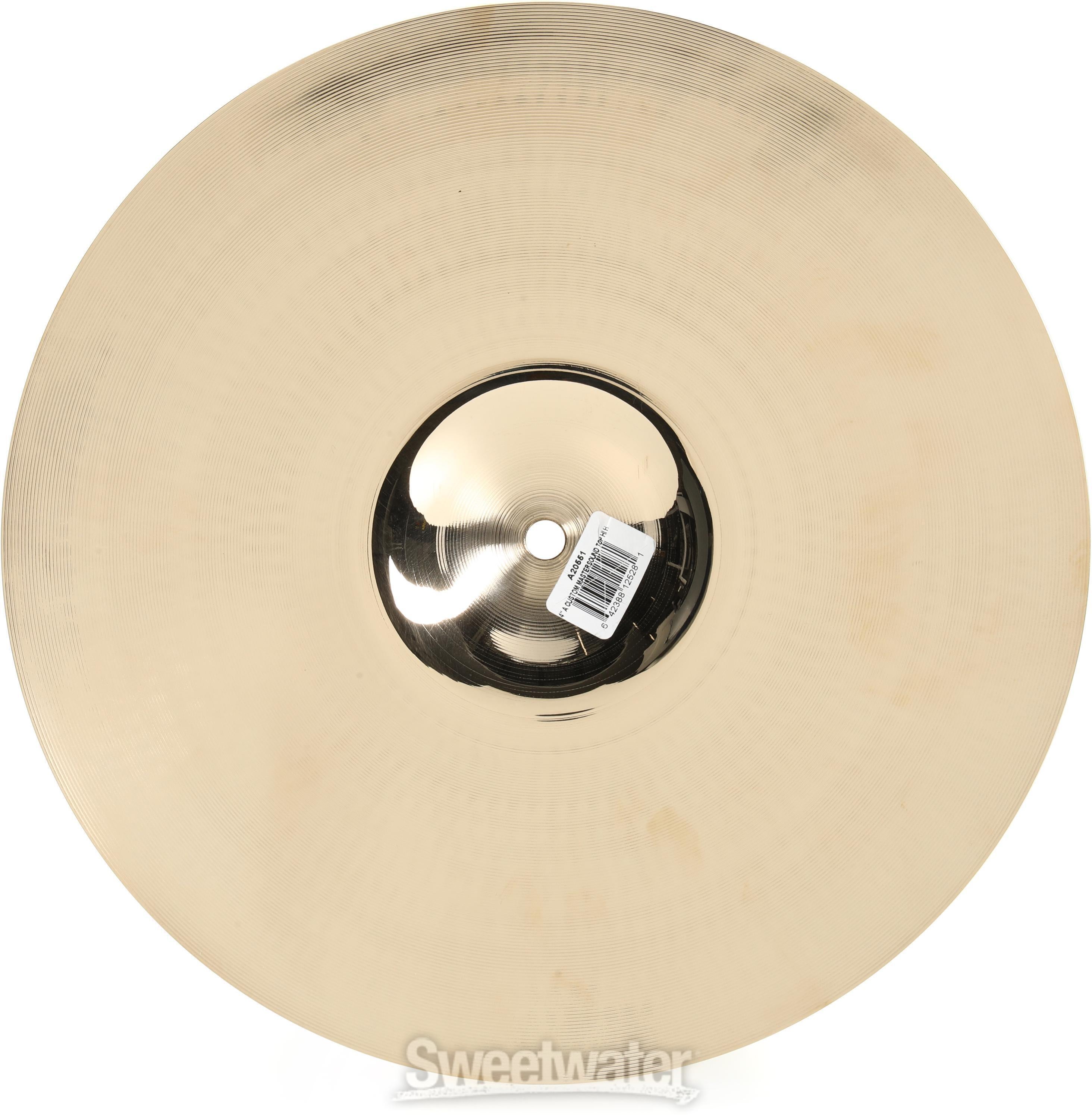 Zildjian 14 inch A Custom Mastersound Hi-hat Top Cymbal | Sweetwater