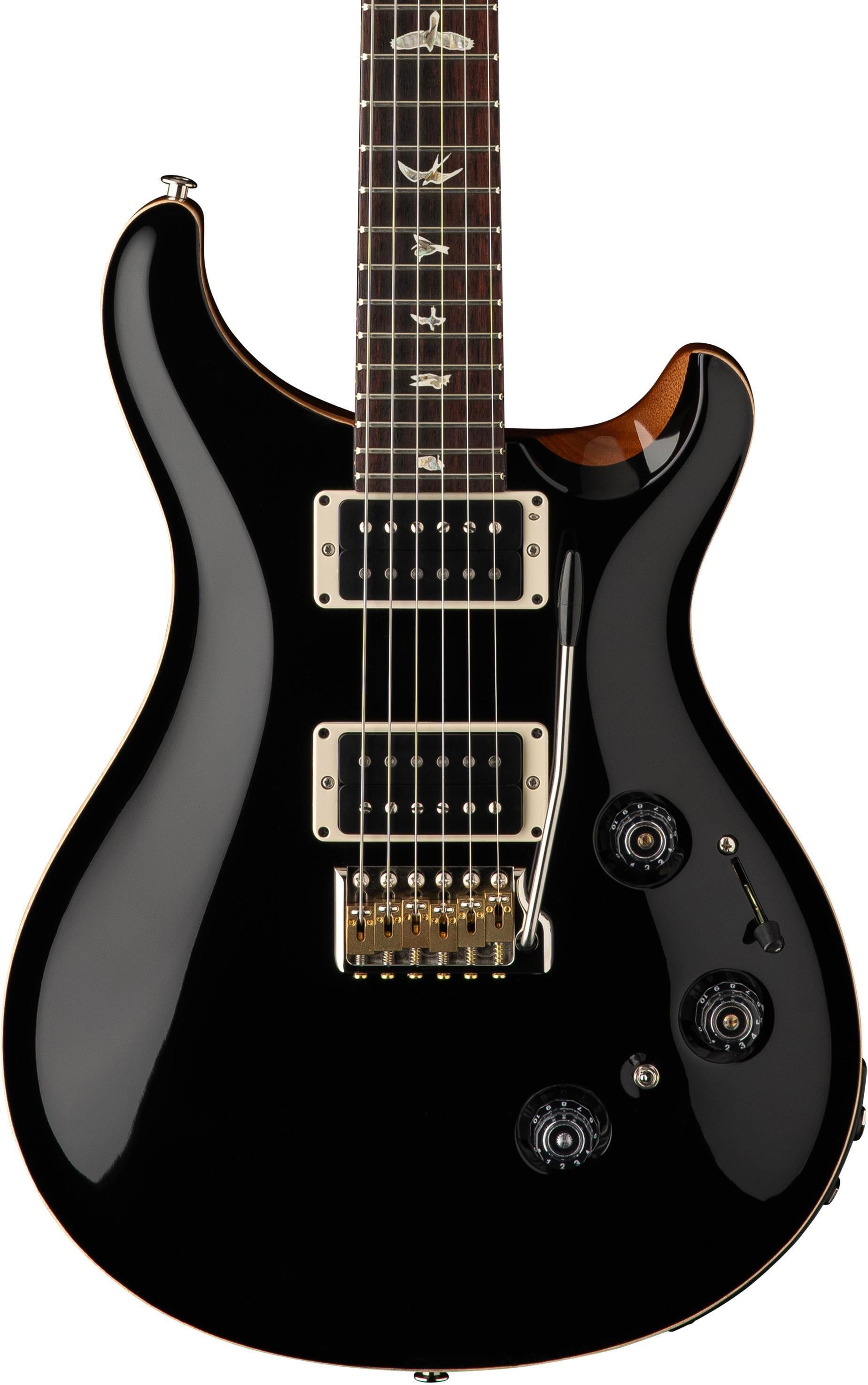 Custom 24 Piezo Electric Guitar - Black/Natural - Sweetwater