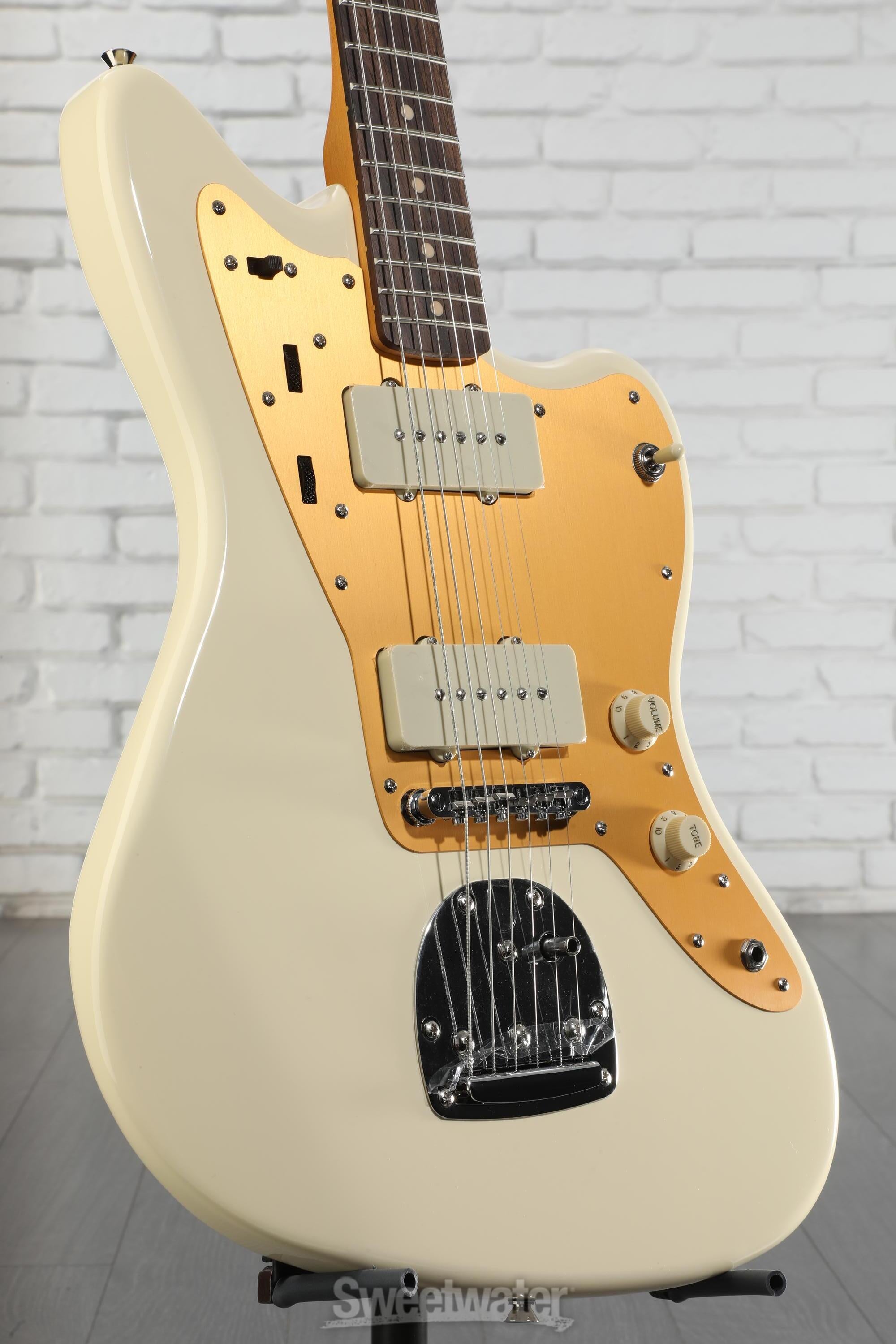 Squier J Mascis Signature Jazzmaster - Vintage White with Indian