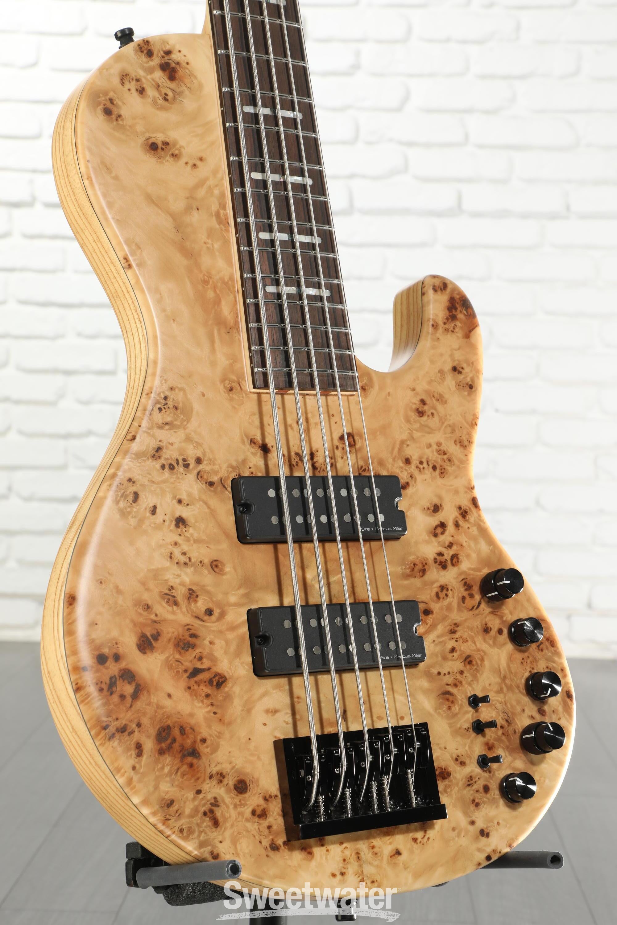 Photo of Sire Marcus Miller F10 5-string Bass Guitar - Natural Satin