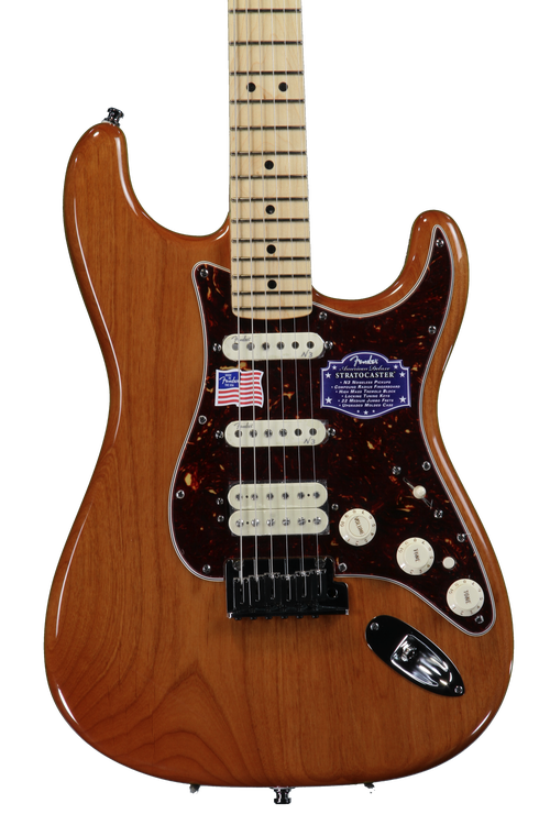 Fender American Deluxe Strat HSS - Amber | Sweetwater