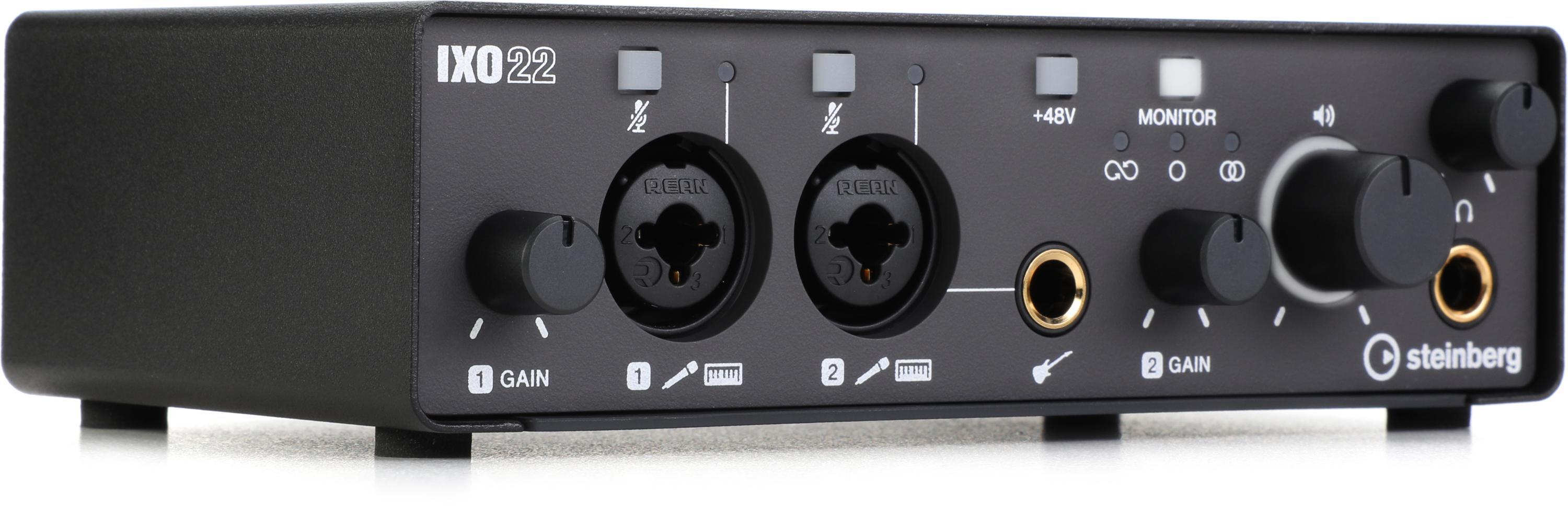 Steinberg IXO22 2x2 USB Audio Interface - Black | Sweetwater