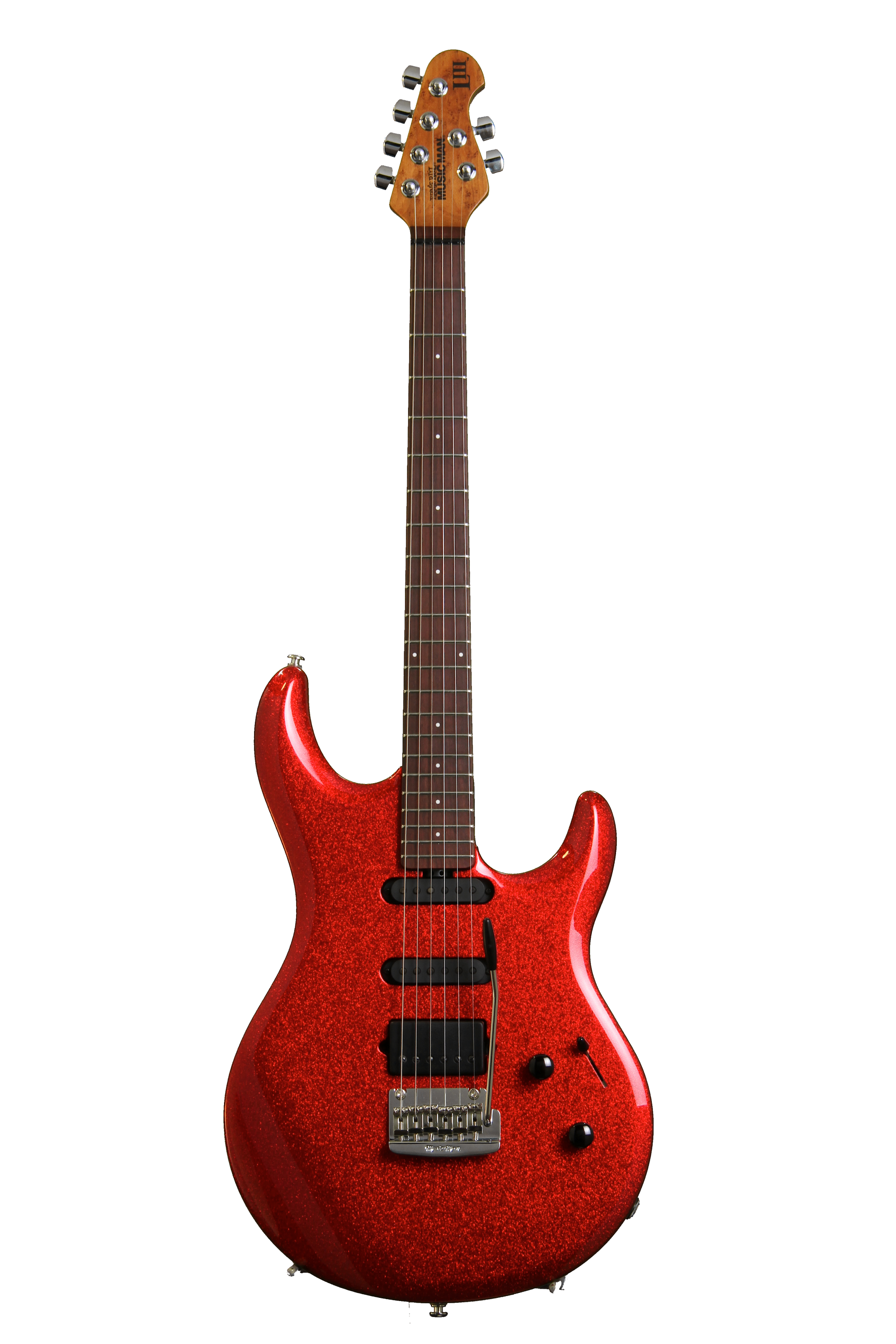 Ernie Ball Music Man Luke III HSS - Cardinal Red Sparkle Ernie Ball Music Man Luke III HSS - Cardinal Red Sparkle
