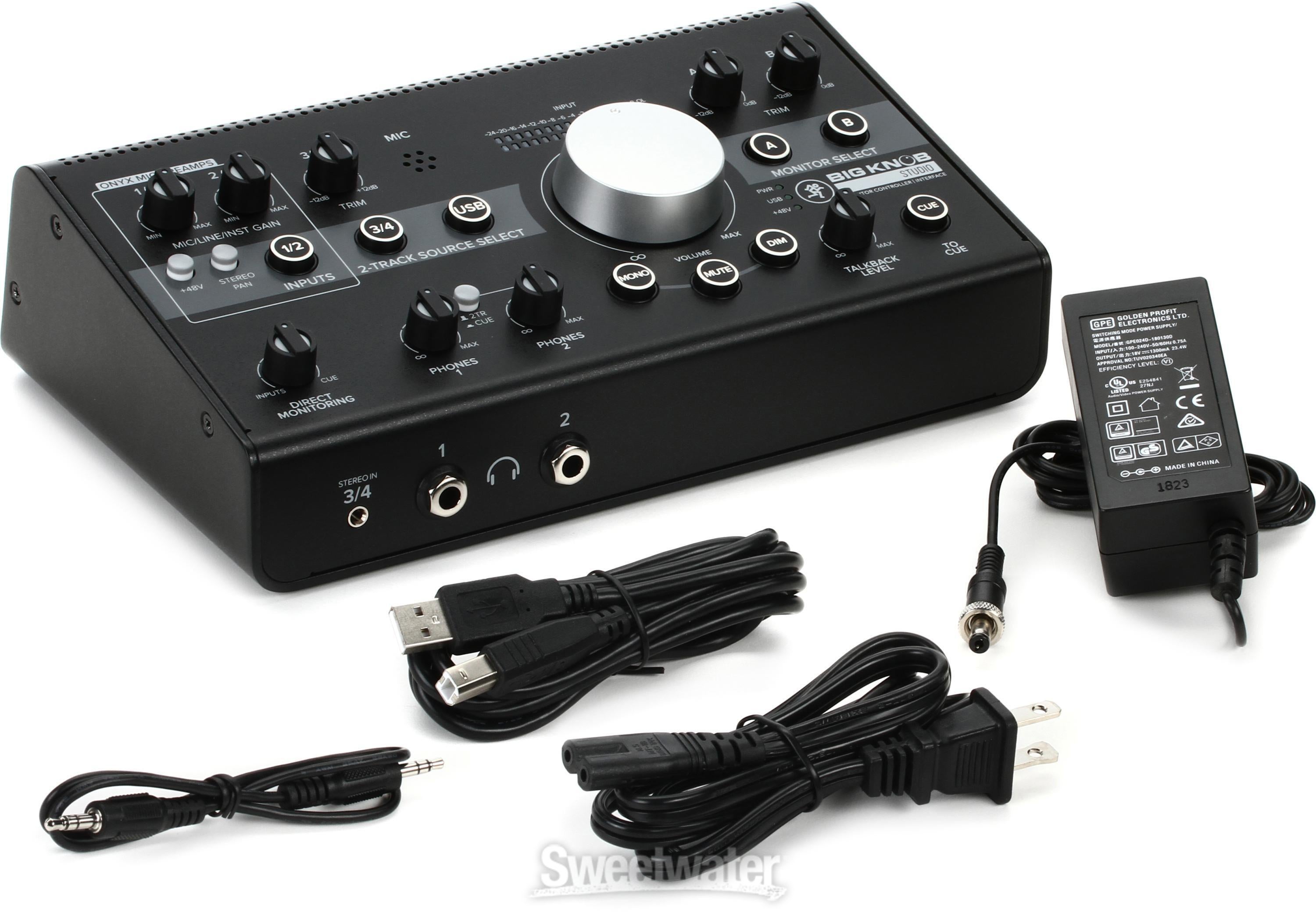 Mackie Big Knob Studio 3x2 Studio Monitor Controller and Interface