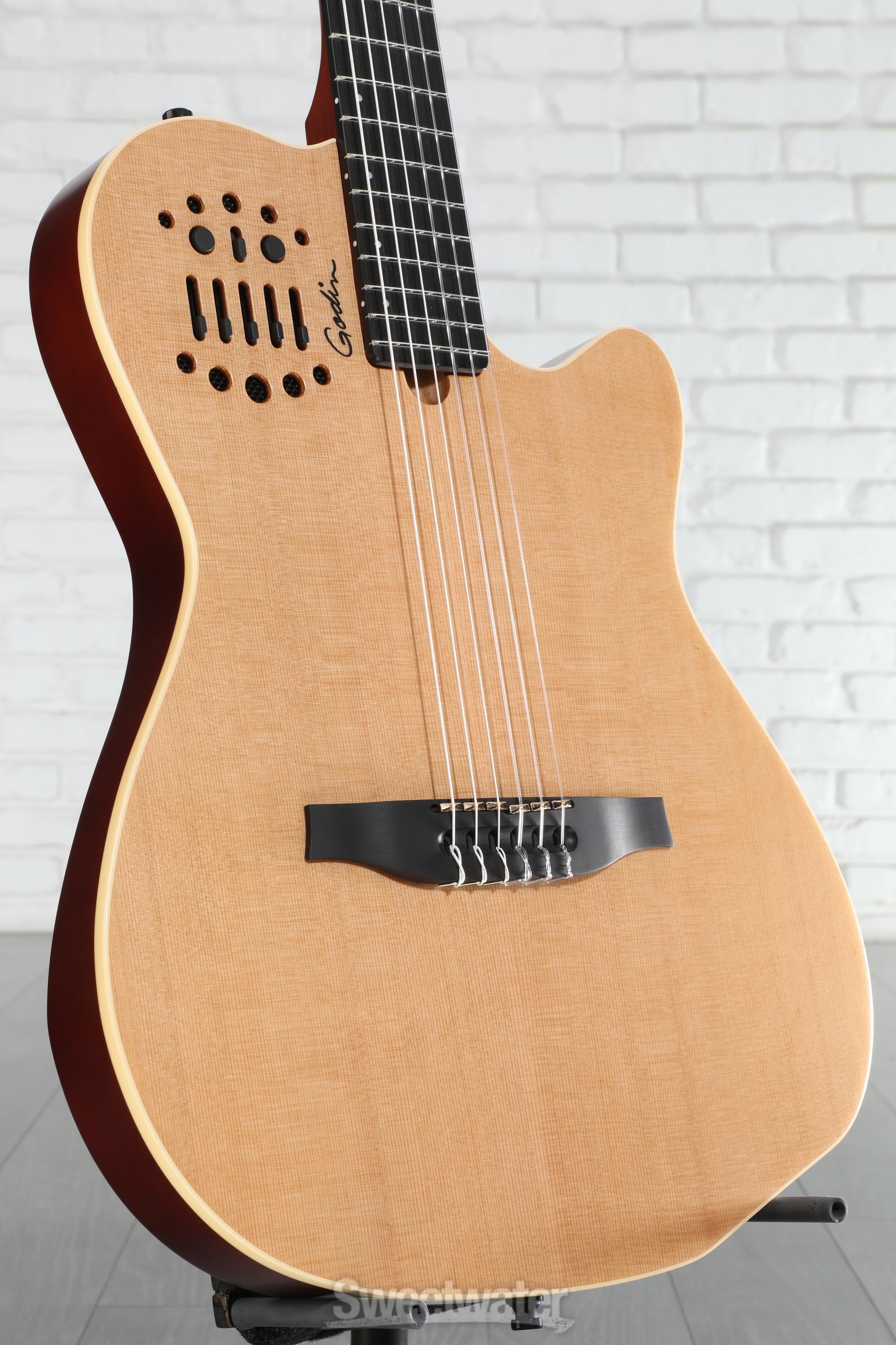 ギター Multiac Nylon ACS Slim SA Godin ACS-SA Slim, Nylon String Acoustic-Electric Guitar - Natural