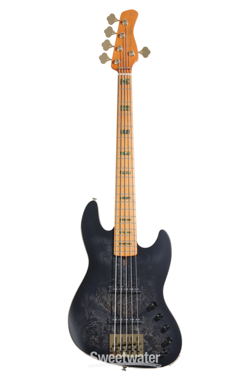 Sire Marcus Miller V10 5-string Bass Guitar - Trans Black Satin