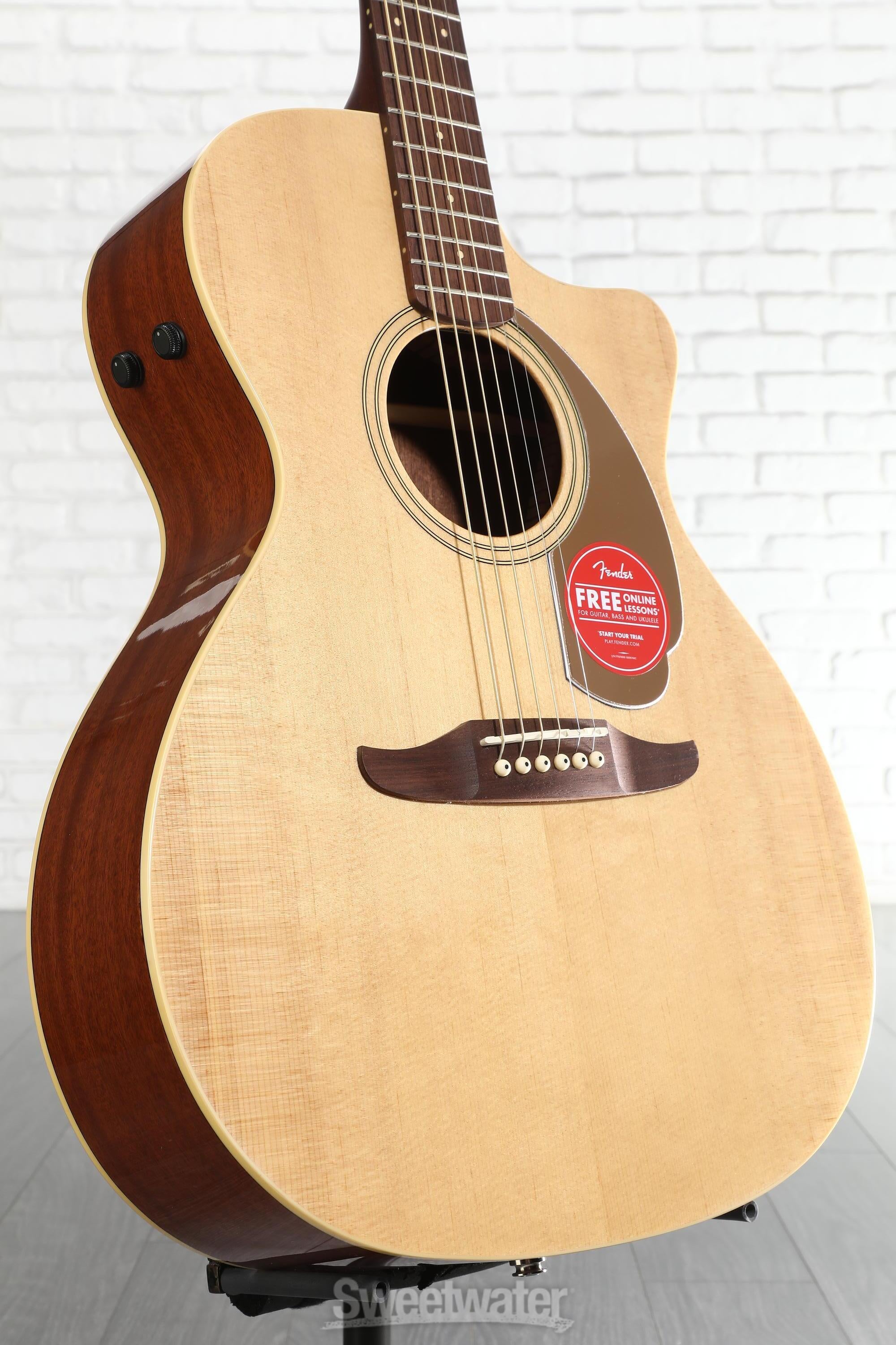 Photo of Fender Newporter Player Acoustic-electric Guitar - Natural Sapele