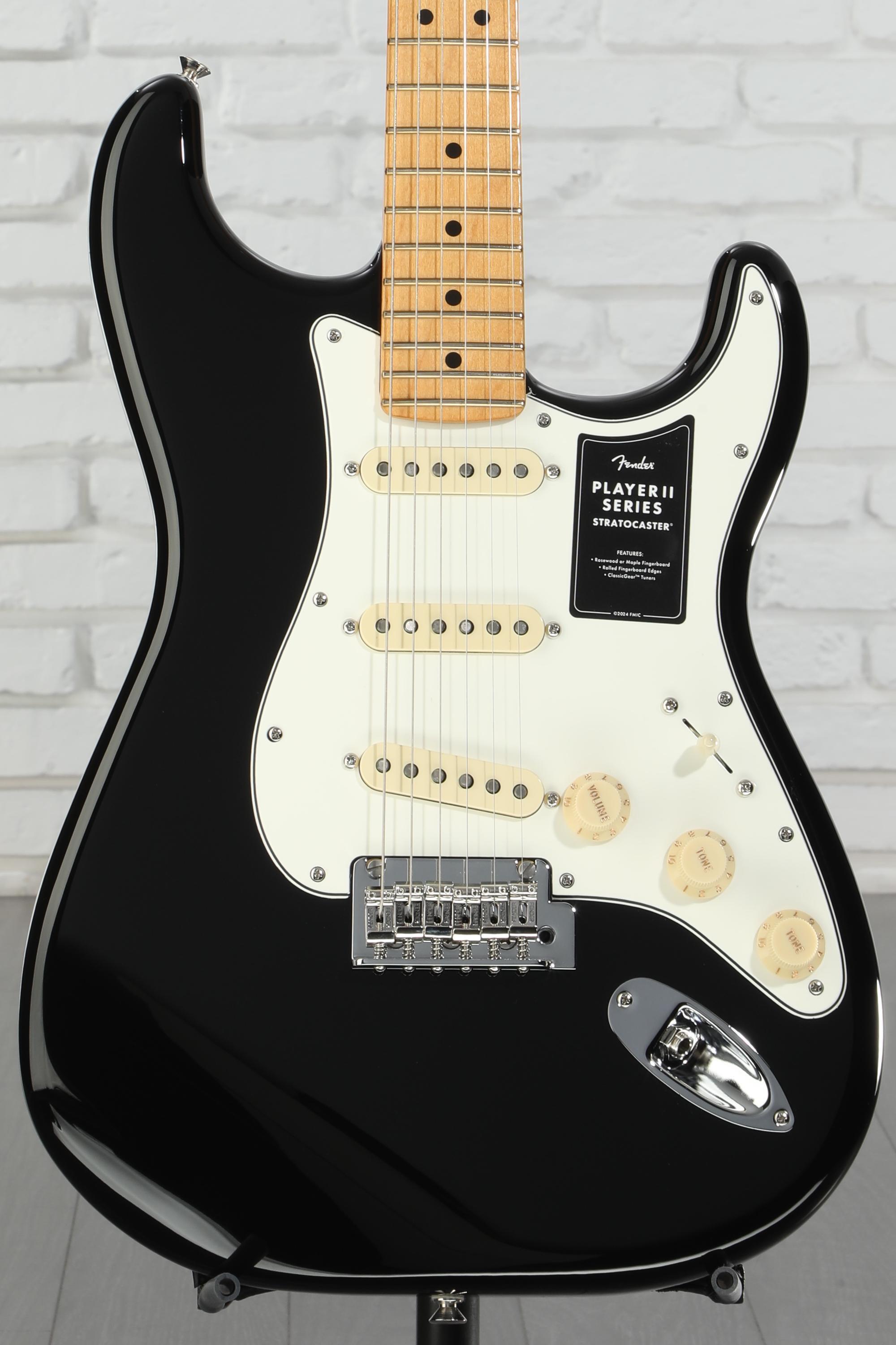 Fender Player II Stratocaster Electric Guitar - Black with