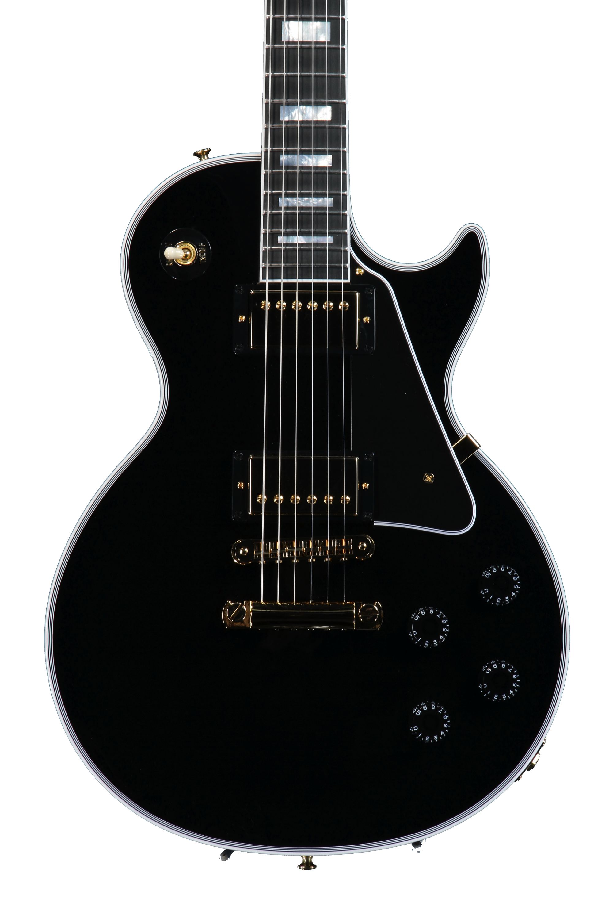 Gibson Custom Les Paul Custom - Ebony with Gold Hardware | Sweetwater