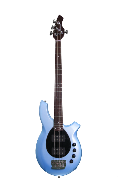 Ernie Ball Music Man Bongo 4 HH Piezo Sky Blue, Rosewood