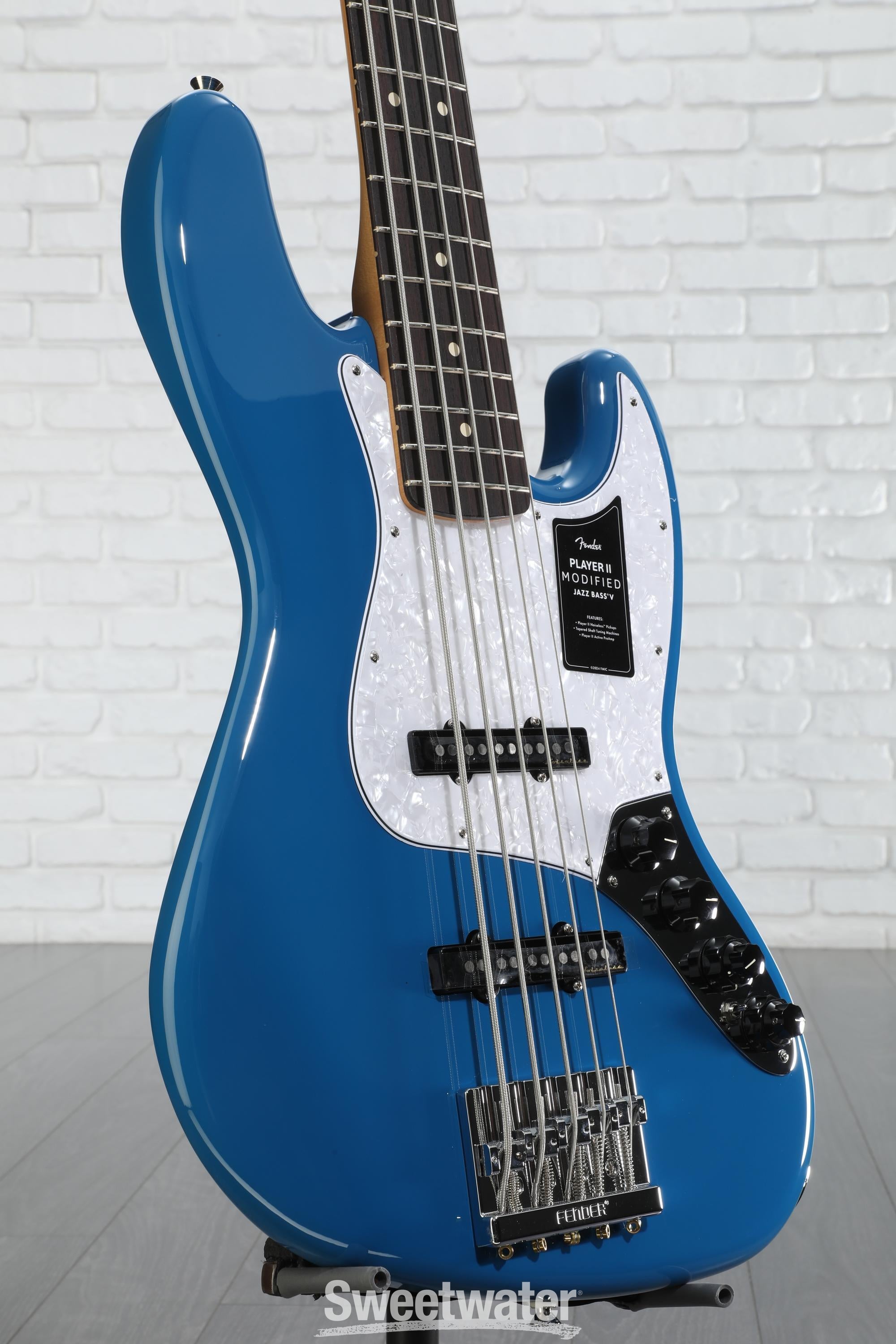 Fender Player II Modified Active Jazz Bass V - Electric Blue