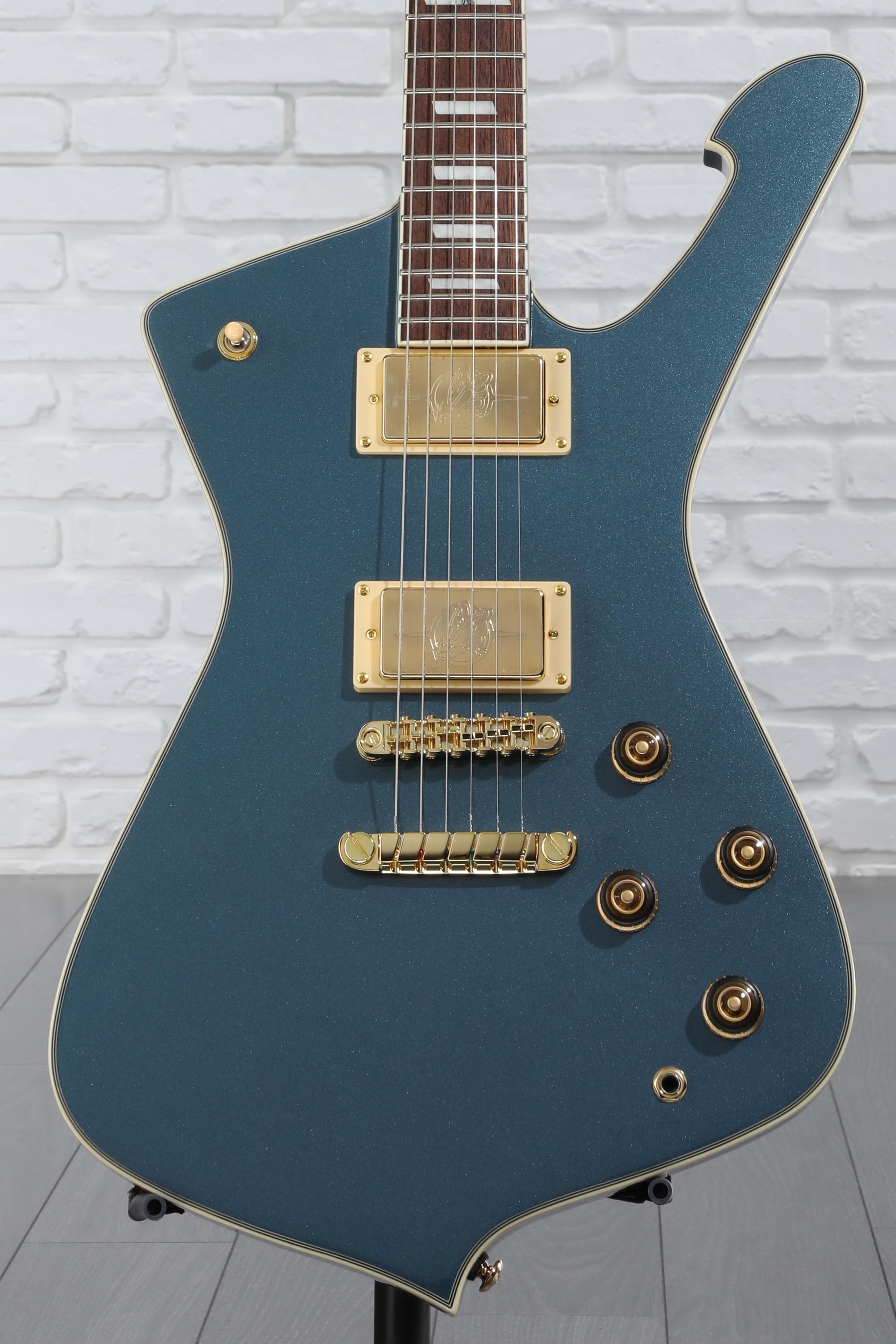 Ibanez Iceman IC420 Electric Guitar - Antique Blue Metallic