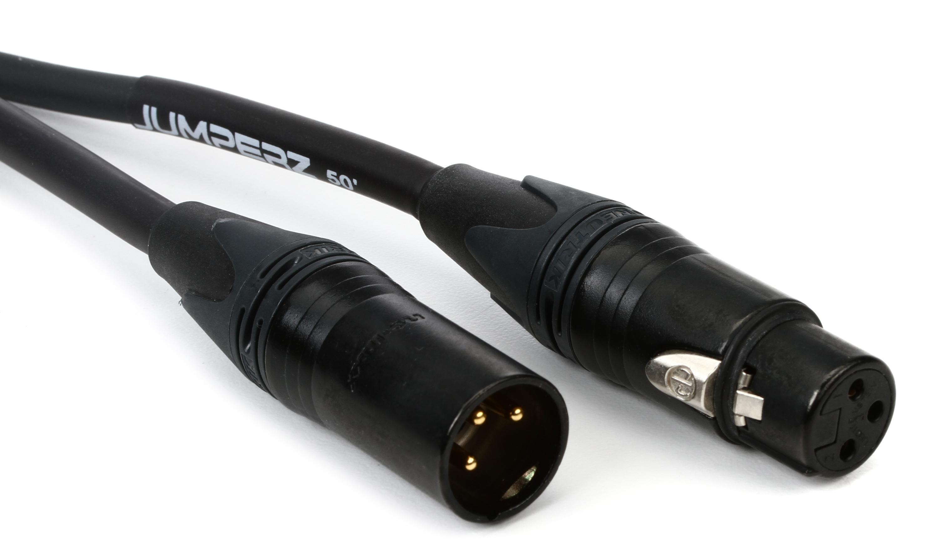 Photo of JUMPERZ JZGM ZipLine Gold Microphone Cable - 50 foot