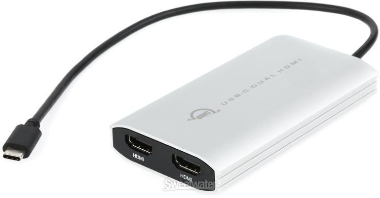 Adaptateur DisplayLink USB-C vers Dual HDMI 2.0 4K pour Mac M1/M2