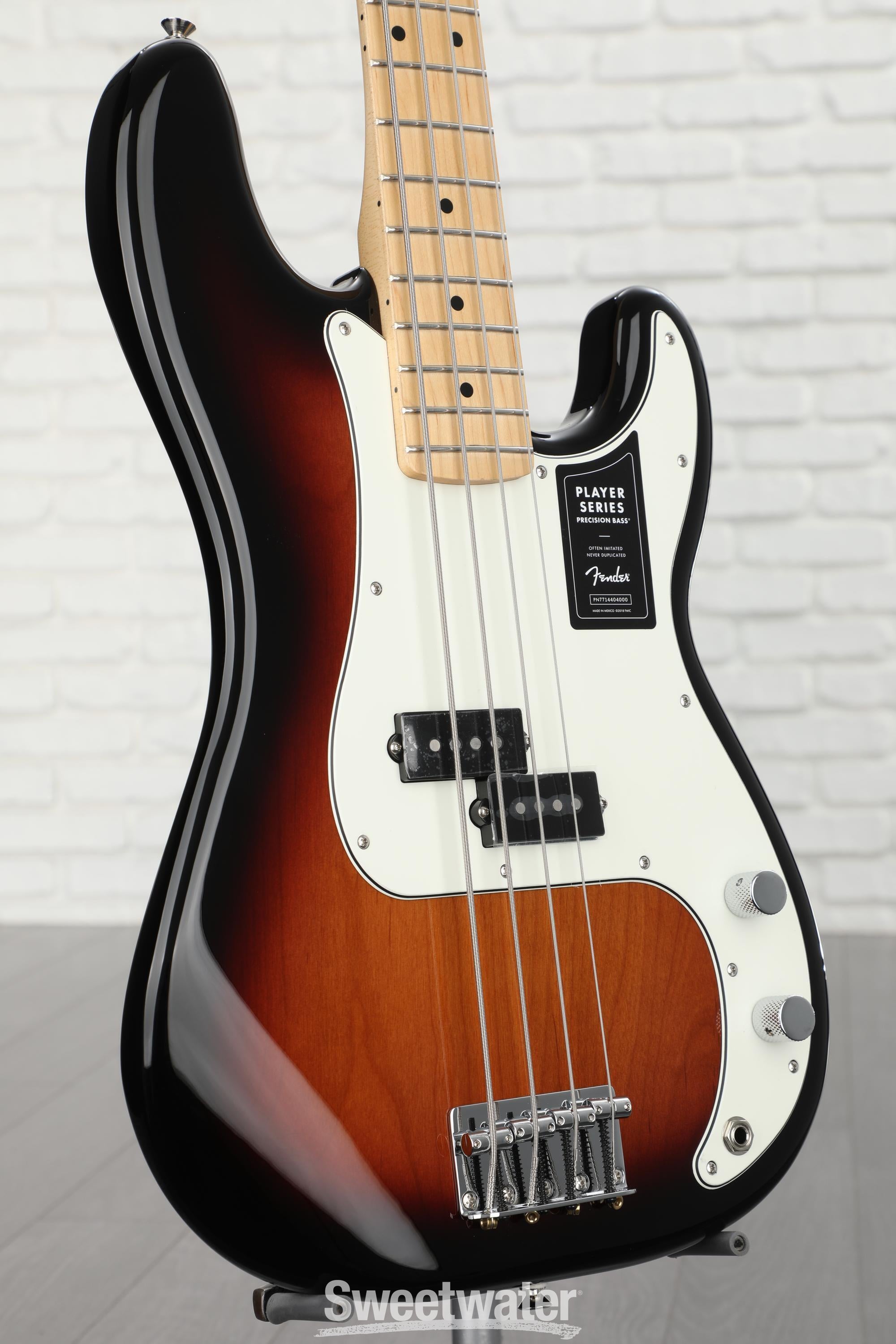 Fender Player Precision Bass - 3-Tone Sunburst with Maple Fingerboard