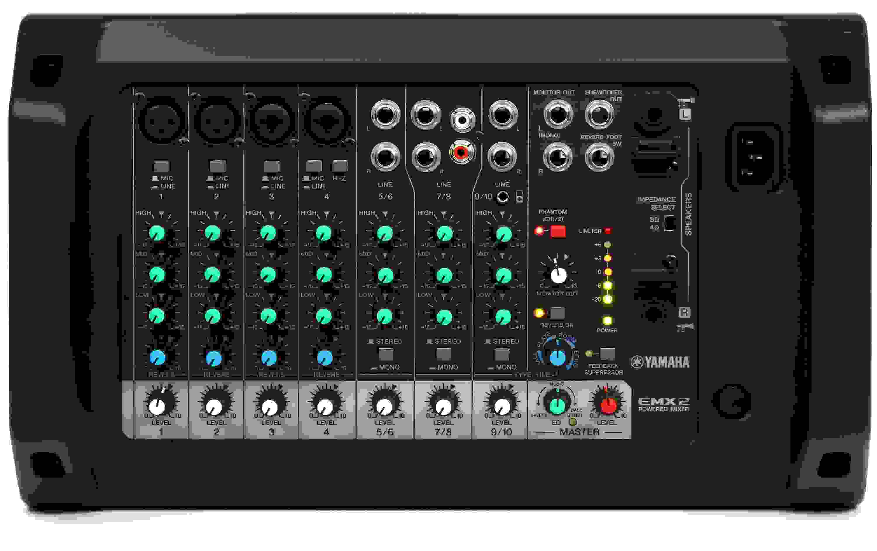 Yamaha EMX2 10channel 500W Powered Mixer Reviews Sweetwater