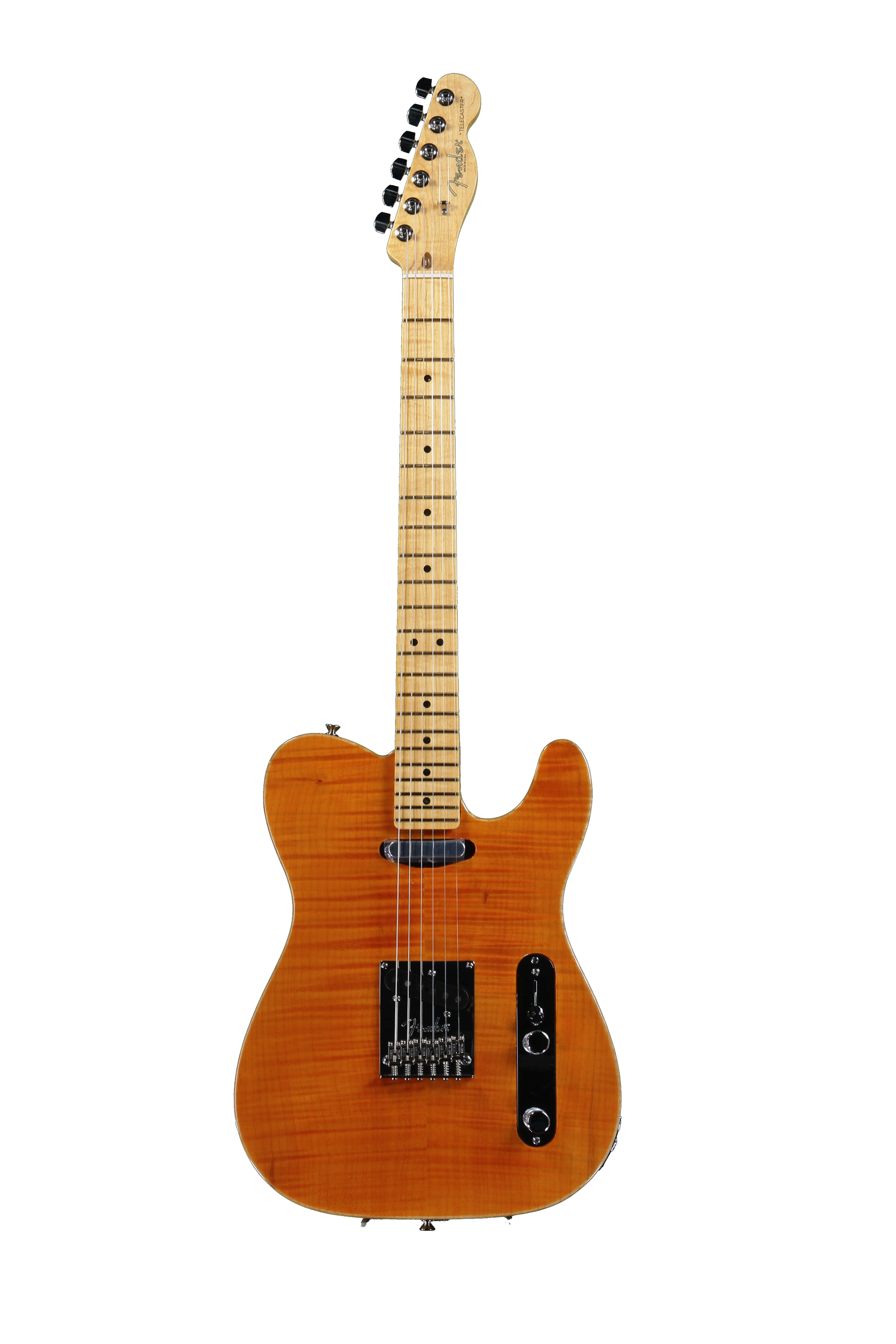 Fender Select Carved Top Telecaster - Maple Amber | Sweetwater