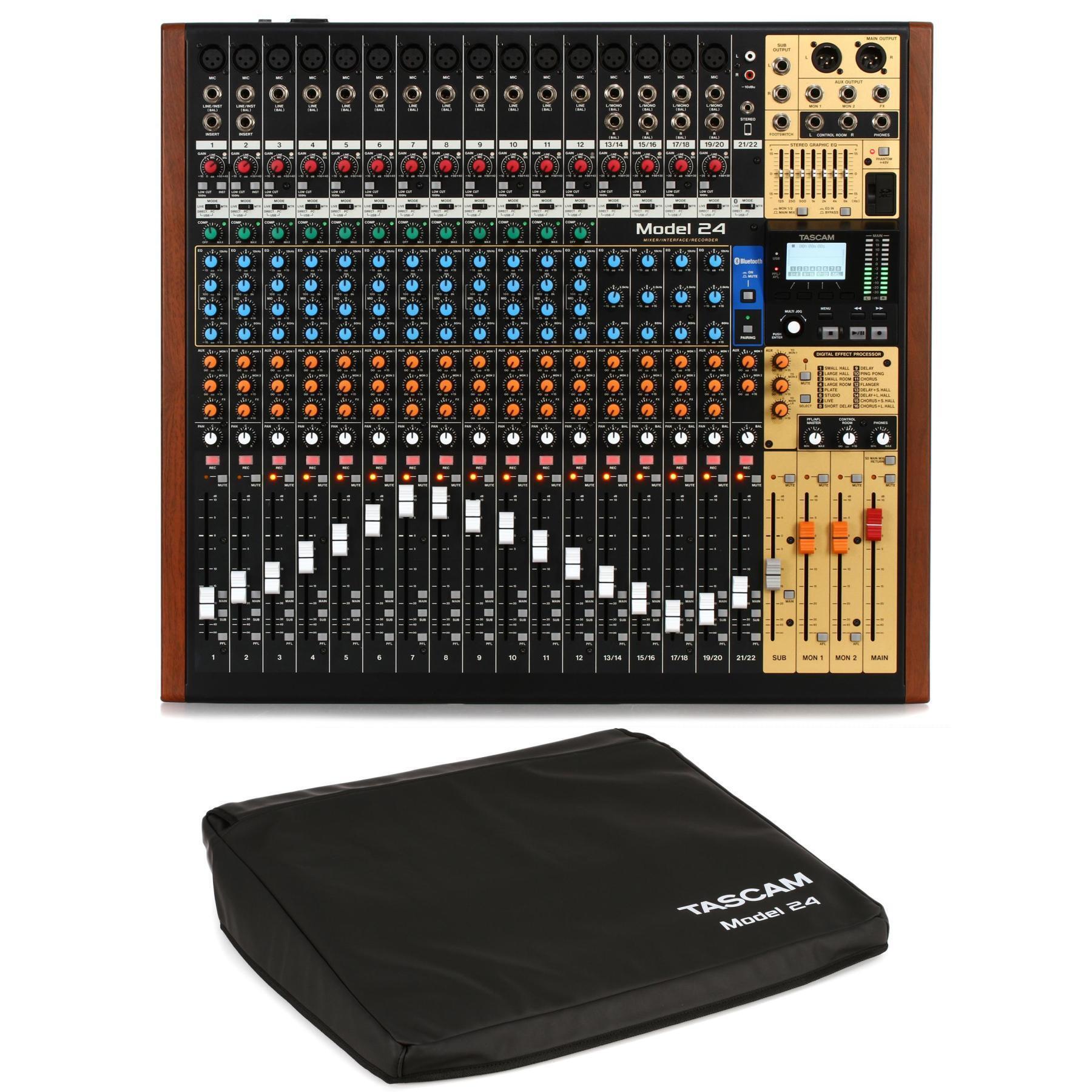 TASCAM Model 24 Mixer / Interface / Recorder and Dust Cover | Sweetwater