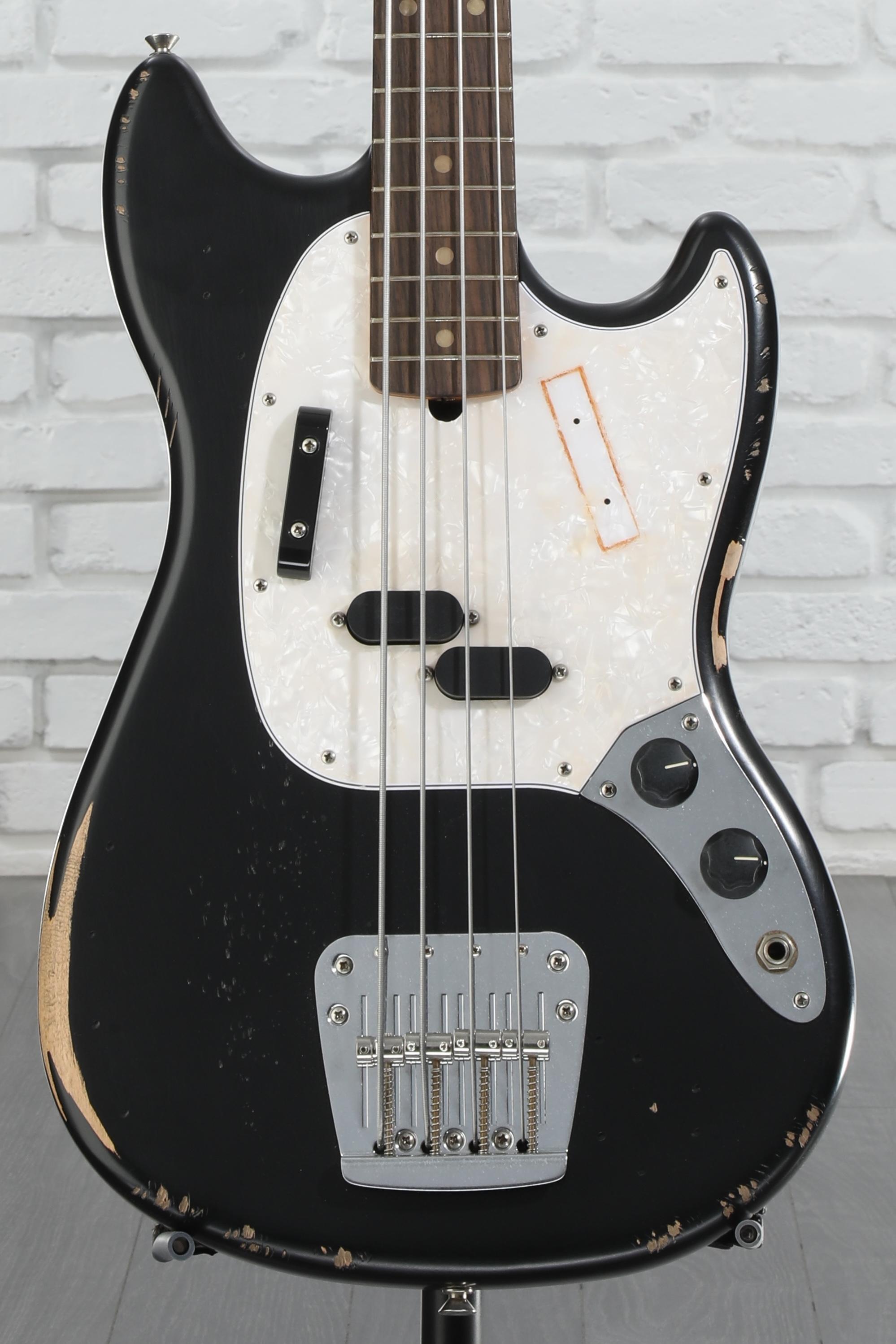 Fender USA Mustang Bass ブラック Fender Mustang Bass Ebony Fingerboard Limited-Edition Black