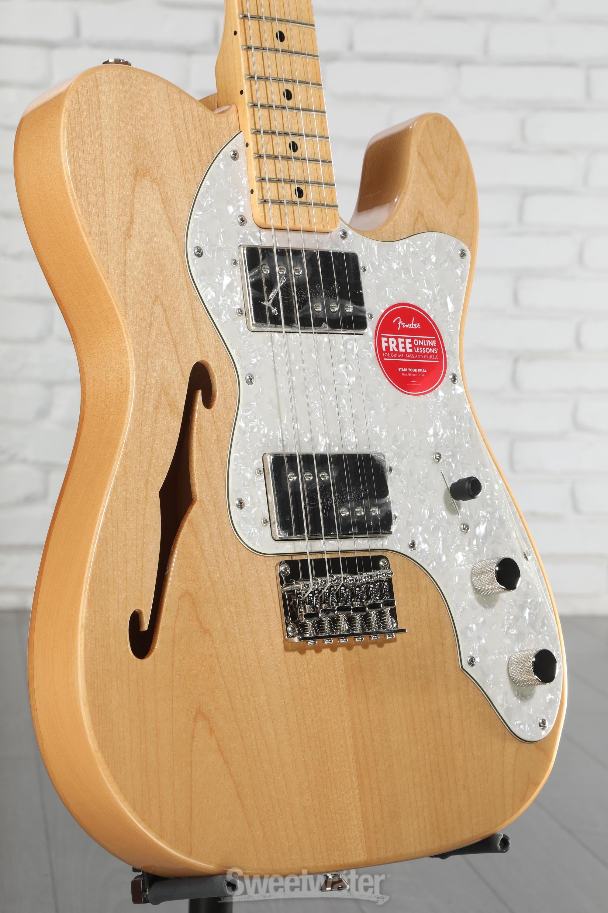 ギター Squier CV '70s Telecaster Thinline 3TS Squier Classic Vibe '70s Telecaster Thinline - Natural