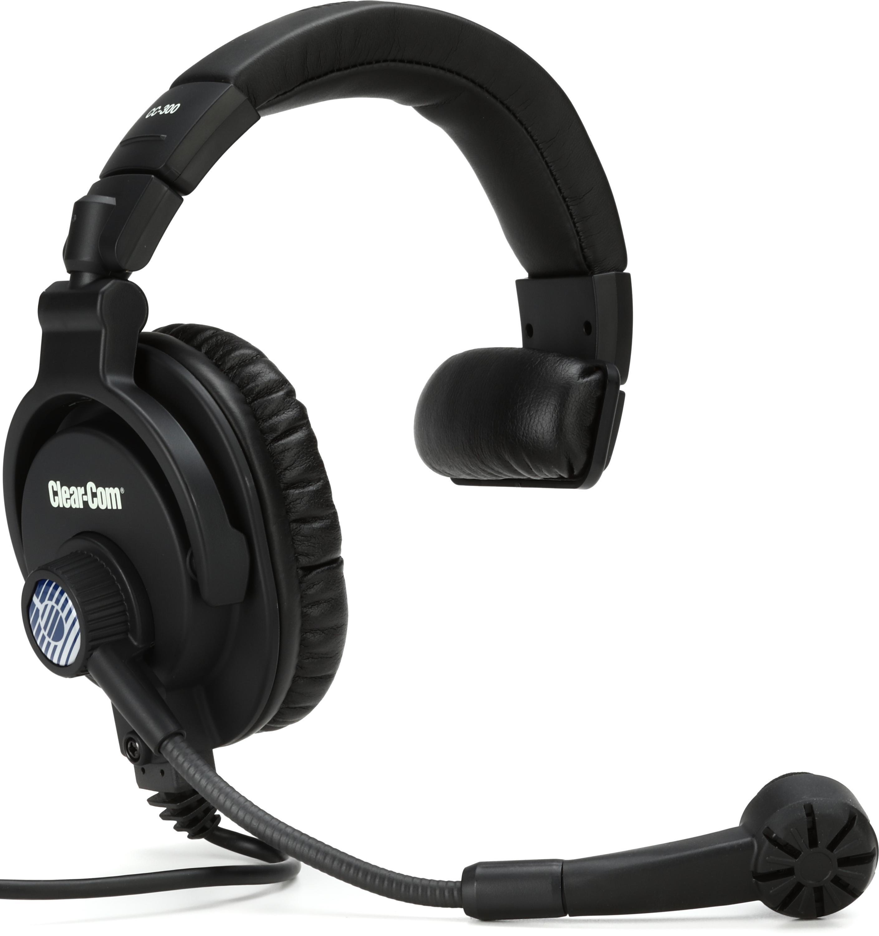 Bundled Item: Clear-Com CC-300-X4 Single-ear Headset with 4-pin Female XLR Connector