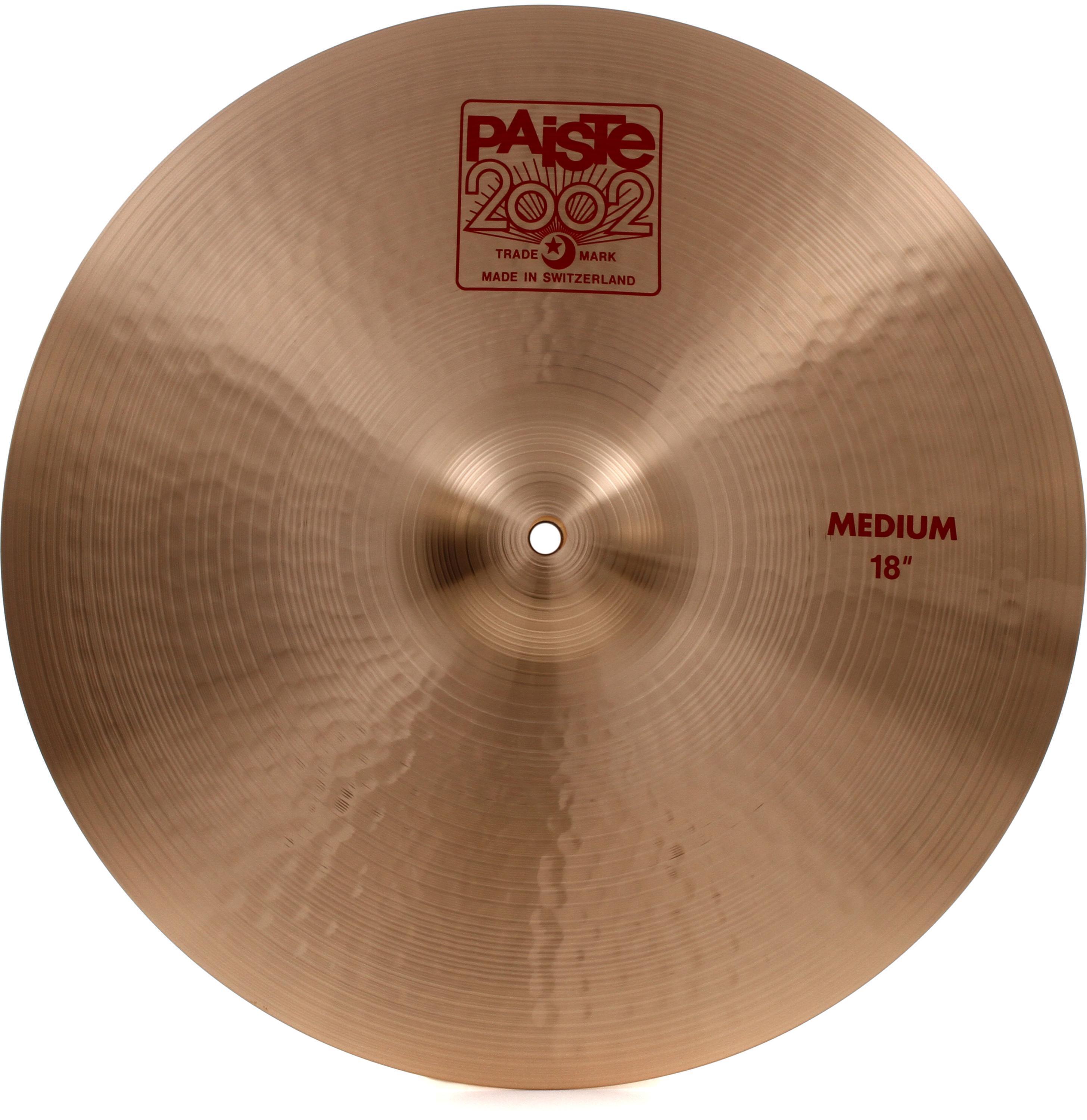 Paiste 18 inch 2002 Medium Crash Cymbal | Sweetwater