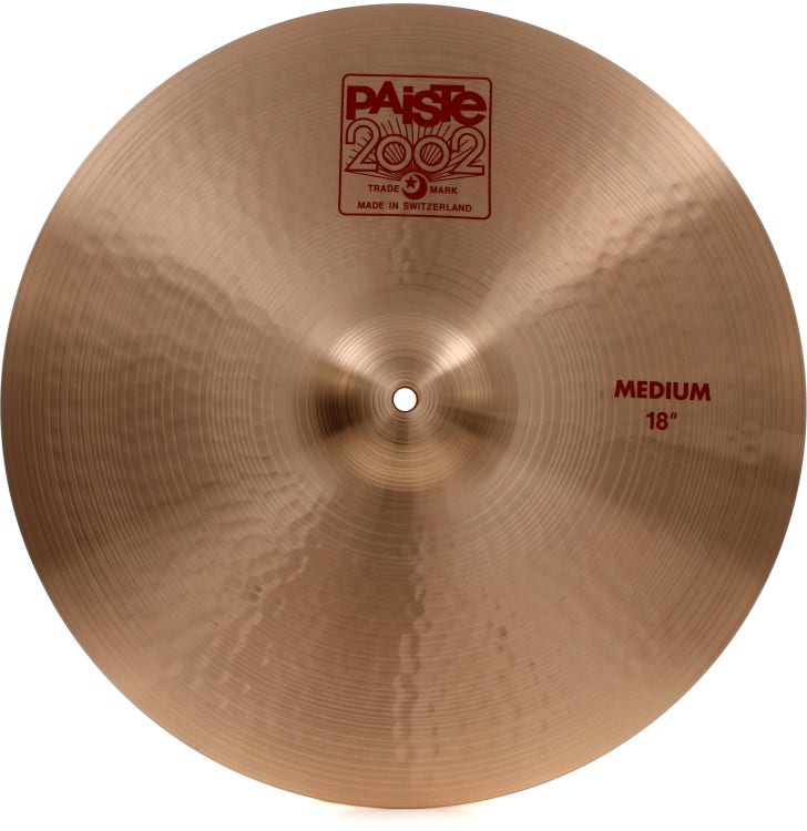 Paiste 18 inch 2002 Medium Crash Cymbal | Sweetwater 
