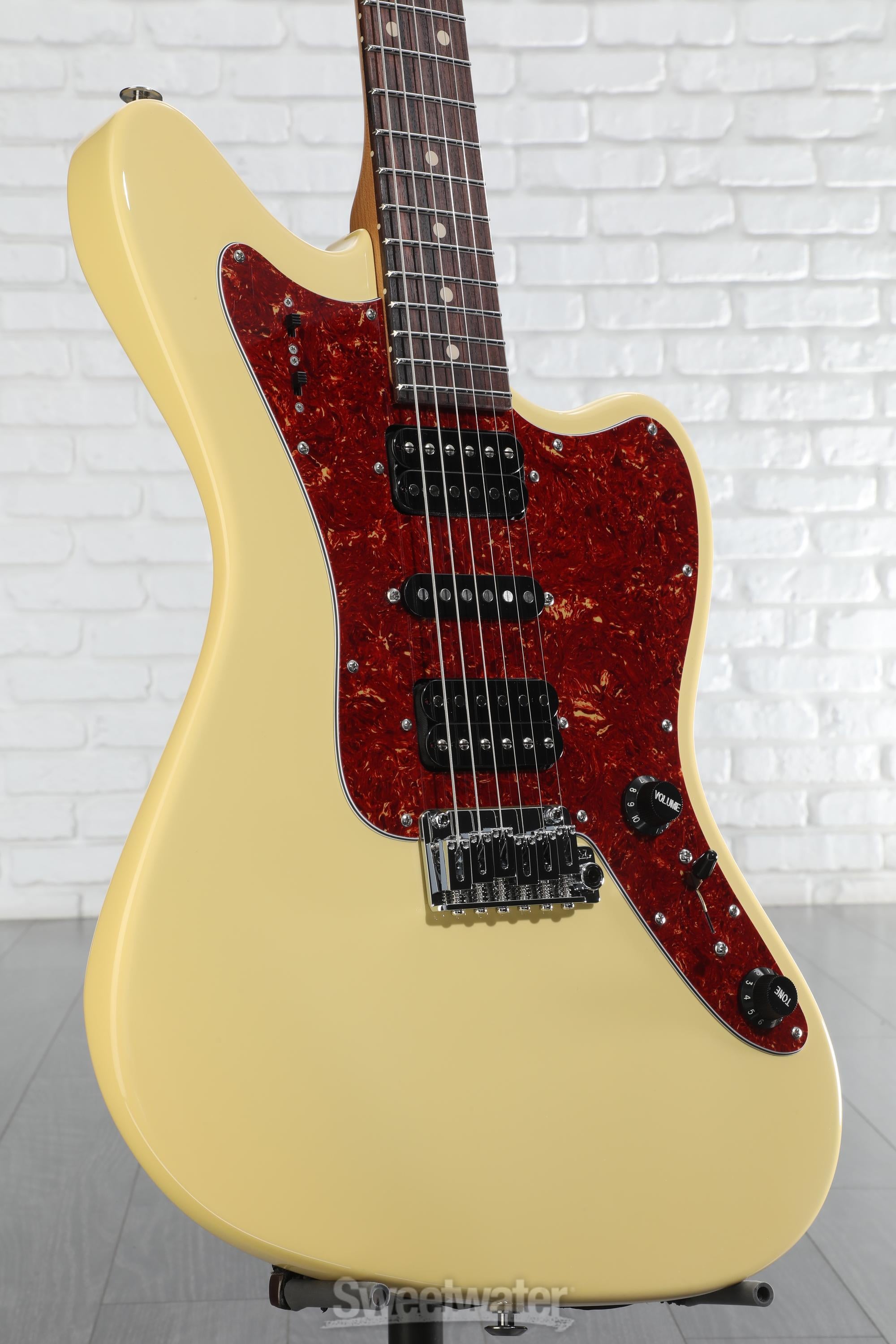 Photo of Suhr Ian Thornley Signature Series Classic JM Electric Guitar with Tremolo - Vintage Yellow