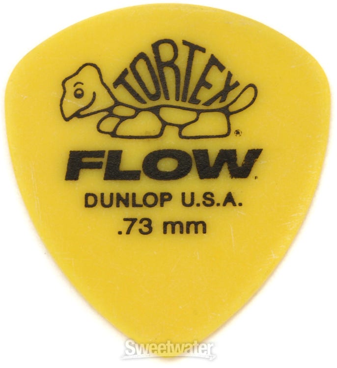 Jim Dunlop Standard .73mm Yellow Guitar Pick, 12 Pack