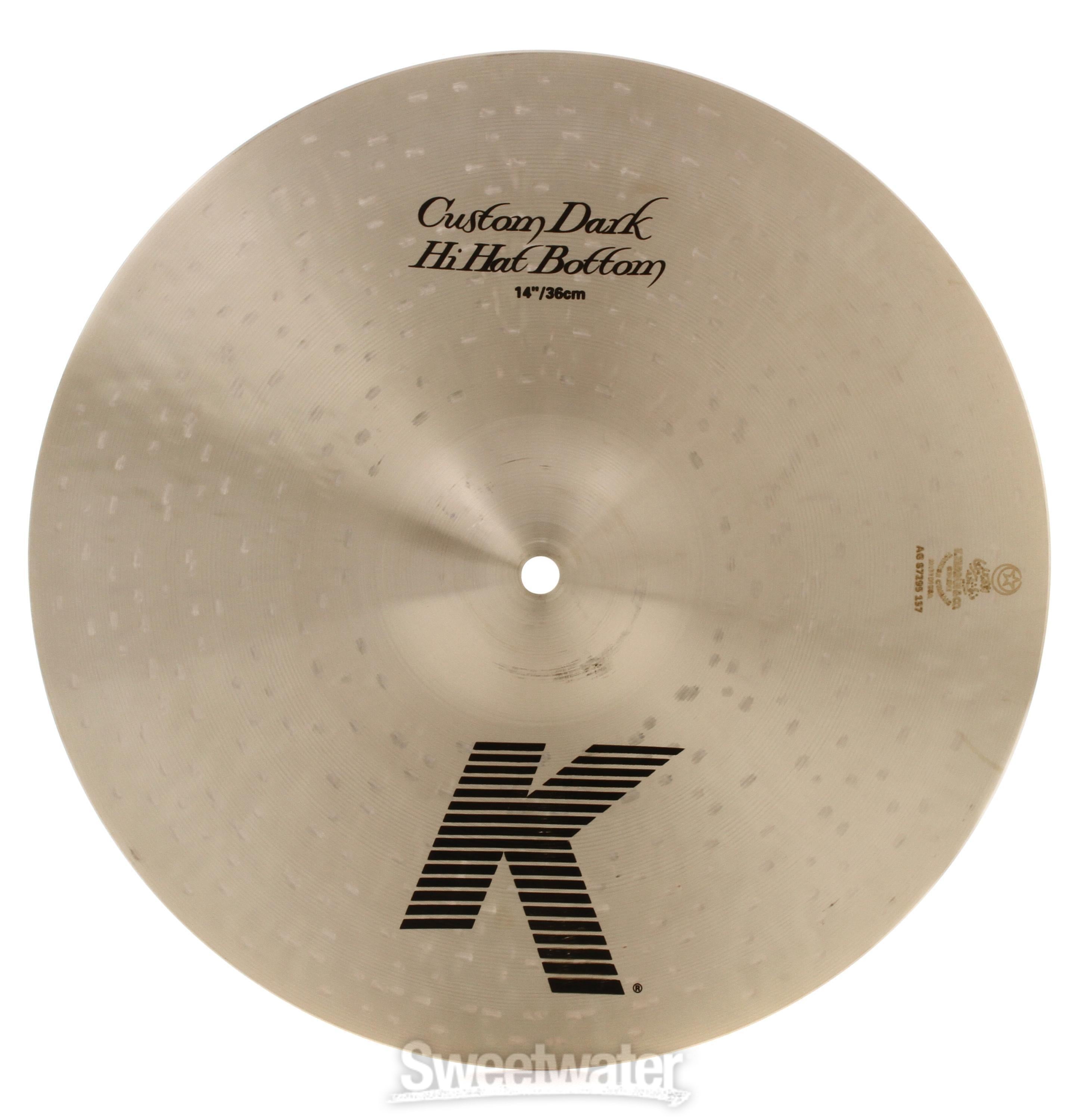Zildjian K Custom Dark Hi-hat Cymbals - 14 inch | Sweetwater