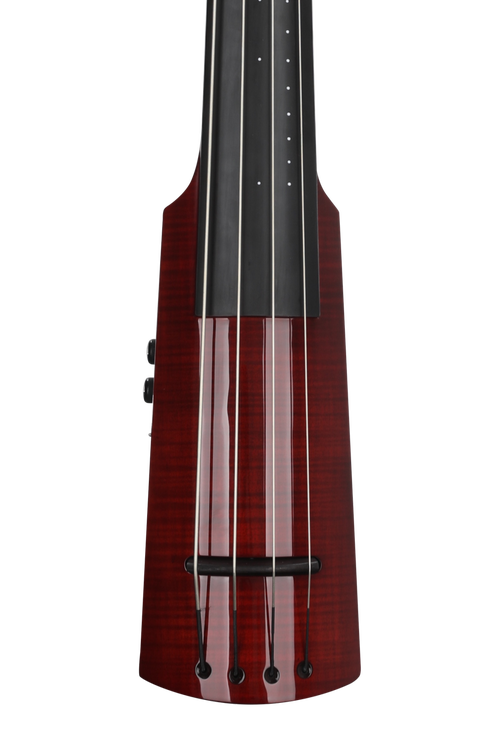 NS Design WAV 4-string Electric Upright Bass - Transparent Red