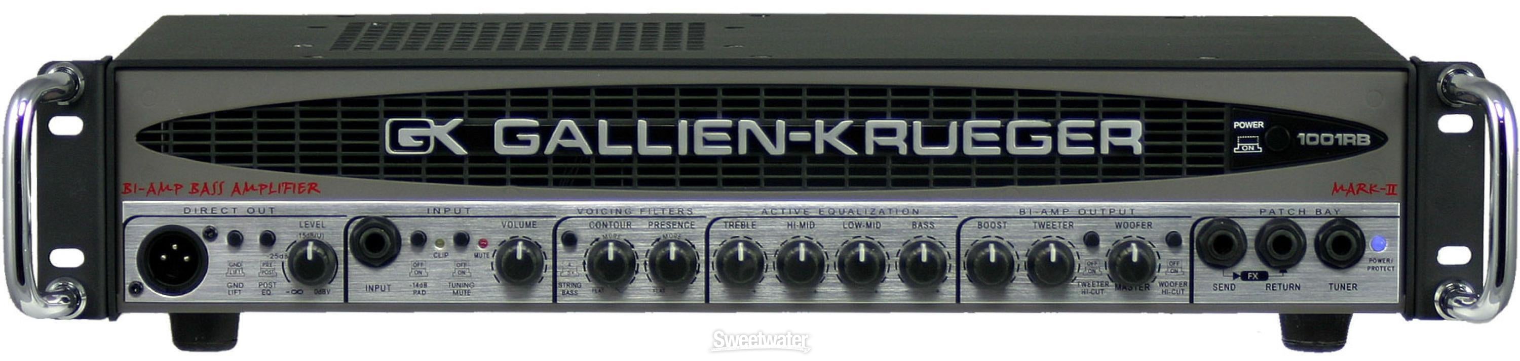 Gallien-Krueger 1001RB-II 700+50-Watt Compact Bass Head | Sweetwater